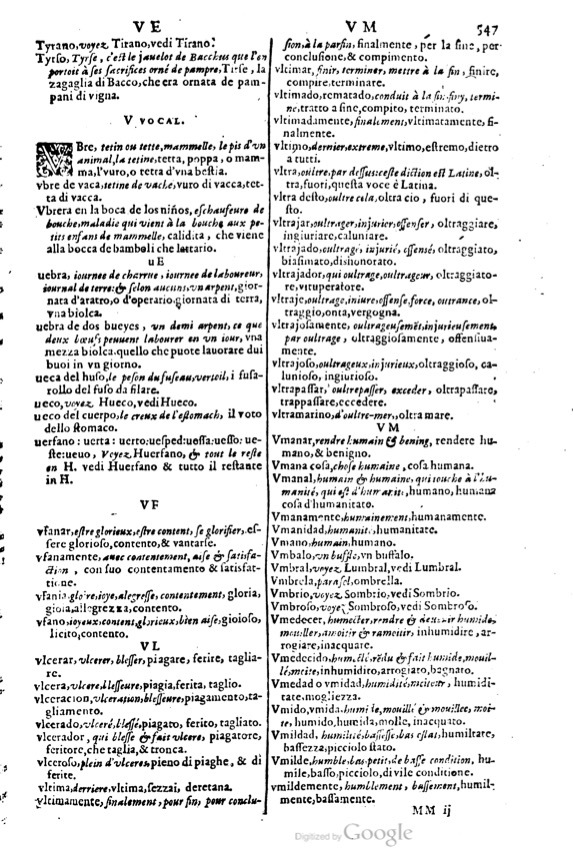 1617 - Samuel Crespin - Trésor des trois langues espagnole, française et italienne (3 parties) - Ohio