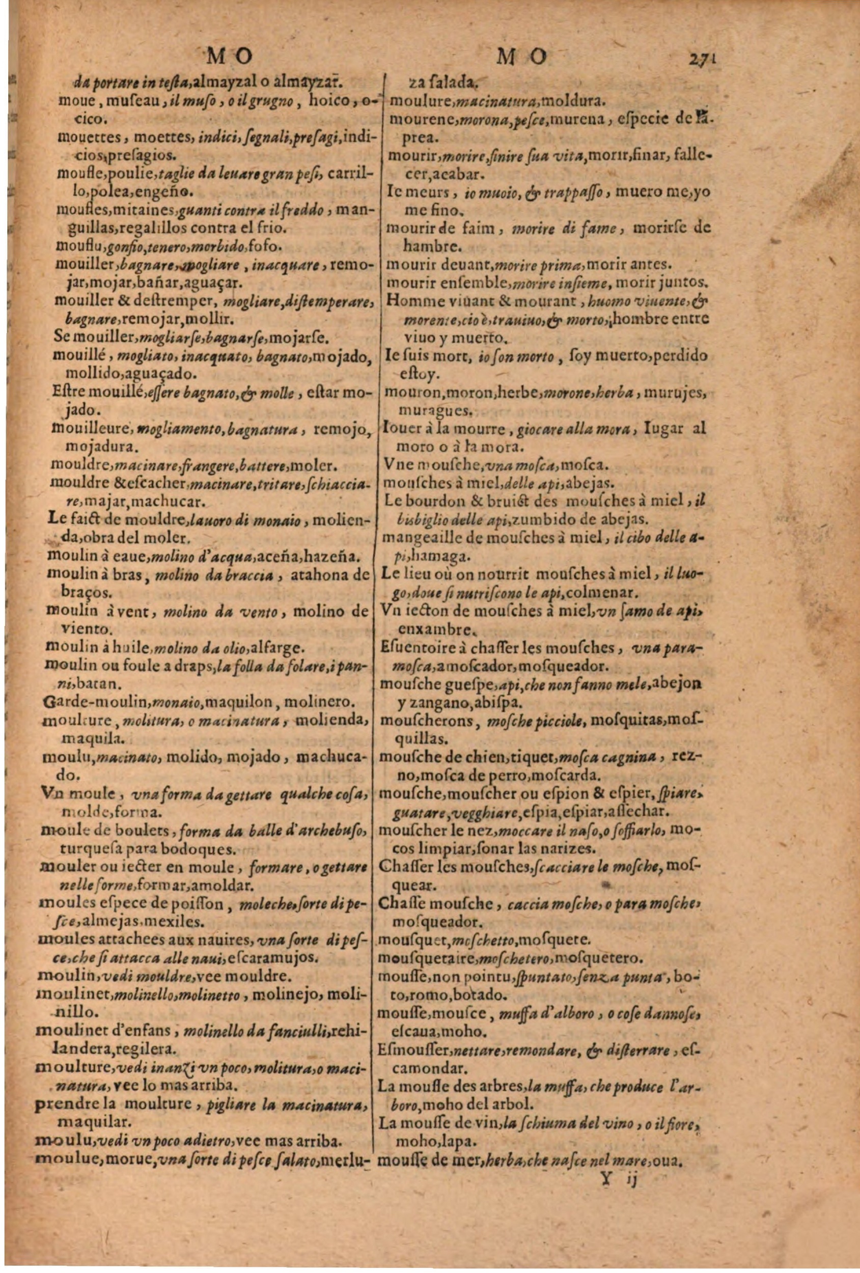1616 - Pierre de la Rovière - Trésor des trois langues (Seconde partie) - BSB Munich