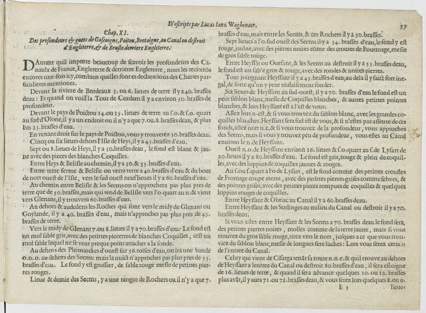 1601 - Bonaventure d’Aseville - Trésorerie ou cabinet de route marinesque - BnF