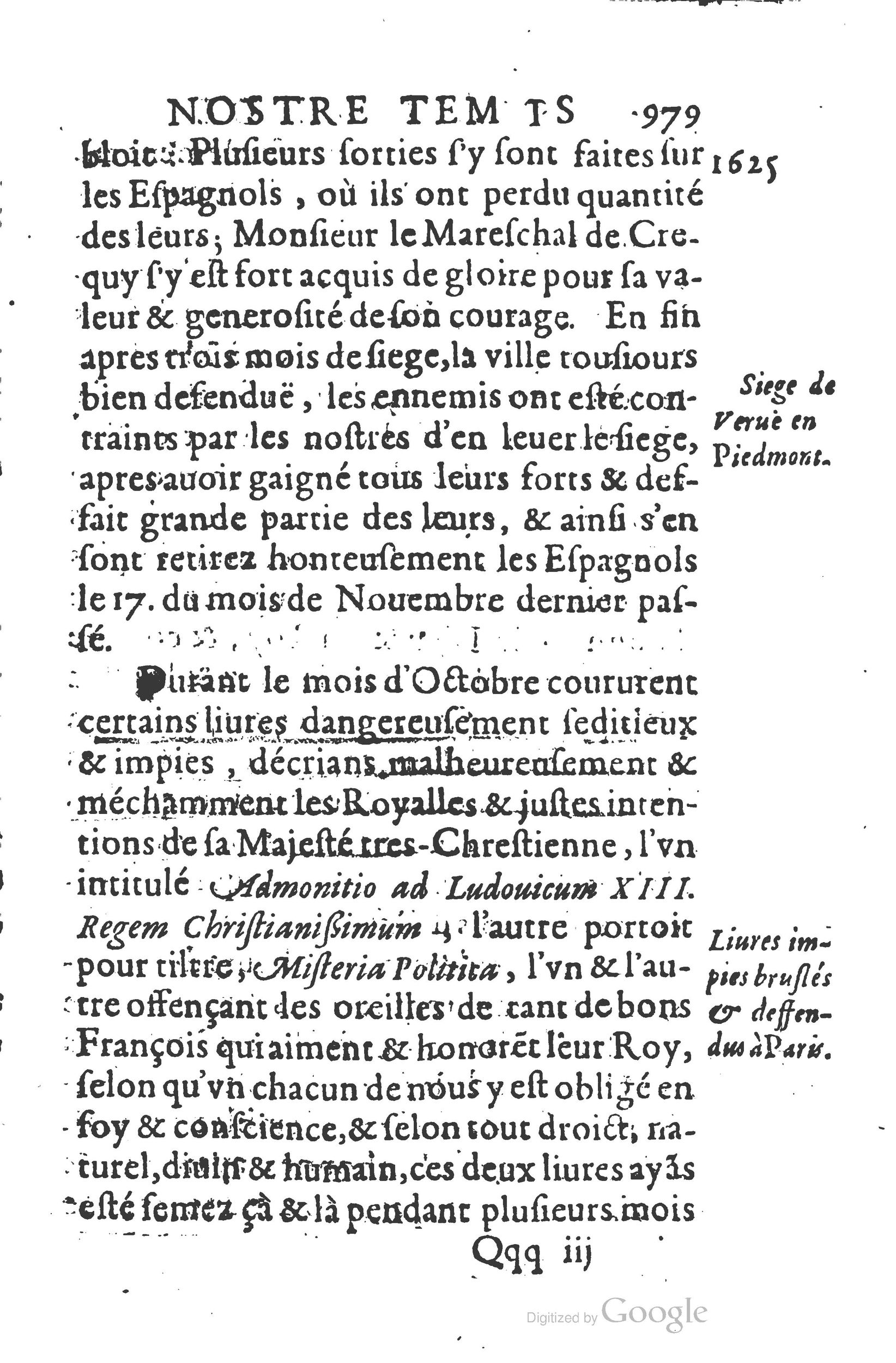 1626 - Joseph Bouillerot - Trésor de l’histoire générale de notre temps - BSB Munich