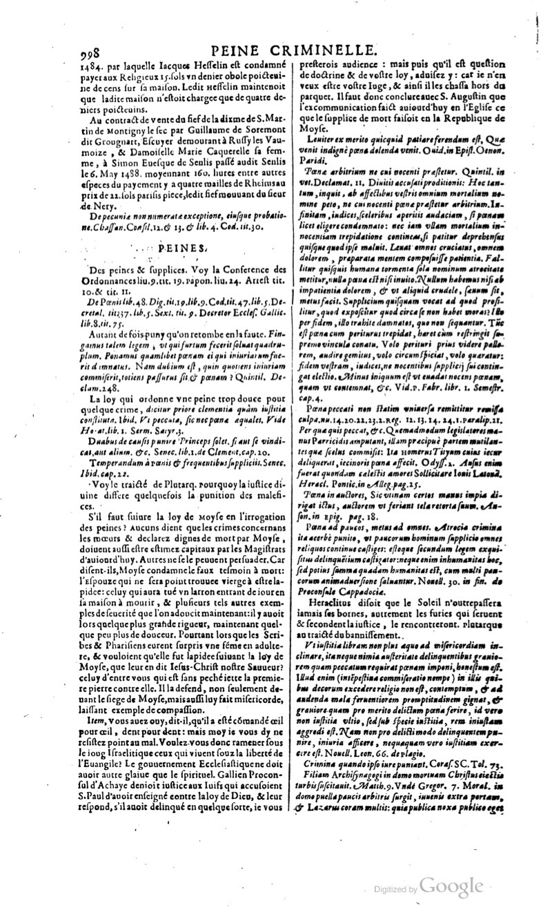 1629 - Veuve Nicolas Buon - Trésor du droit français (29620 T. 2) - BM Lyon