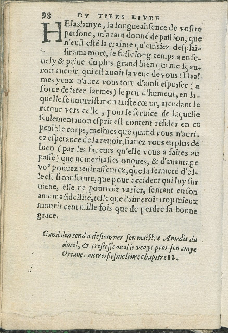 1559 - Pierre Regnard - Trésor des Amadis - Det KLG Copenhague 1559 - Pierre Regnard - Trésor des Amadis - Det KLG Copenhague