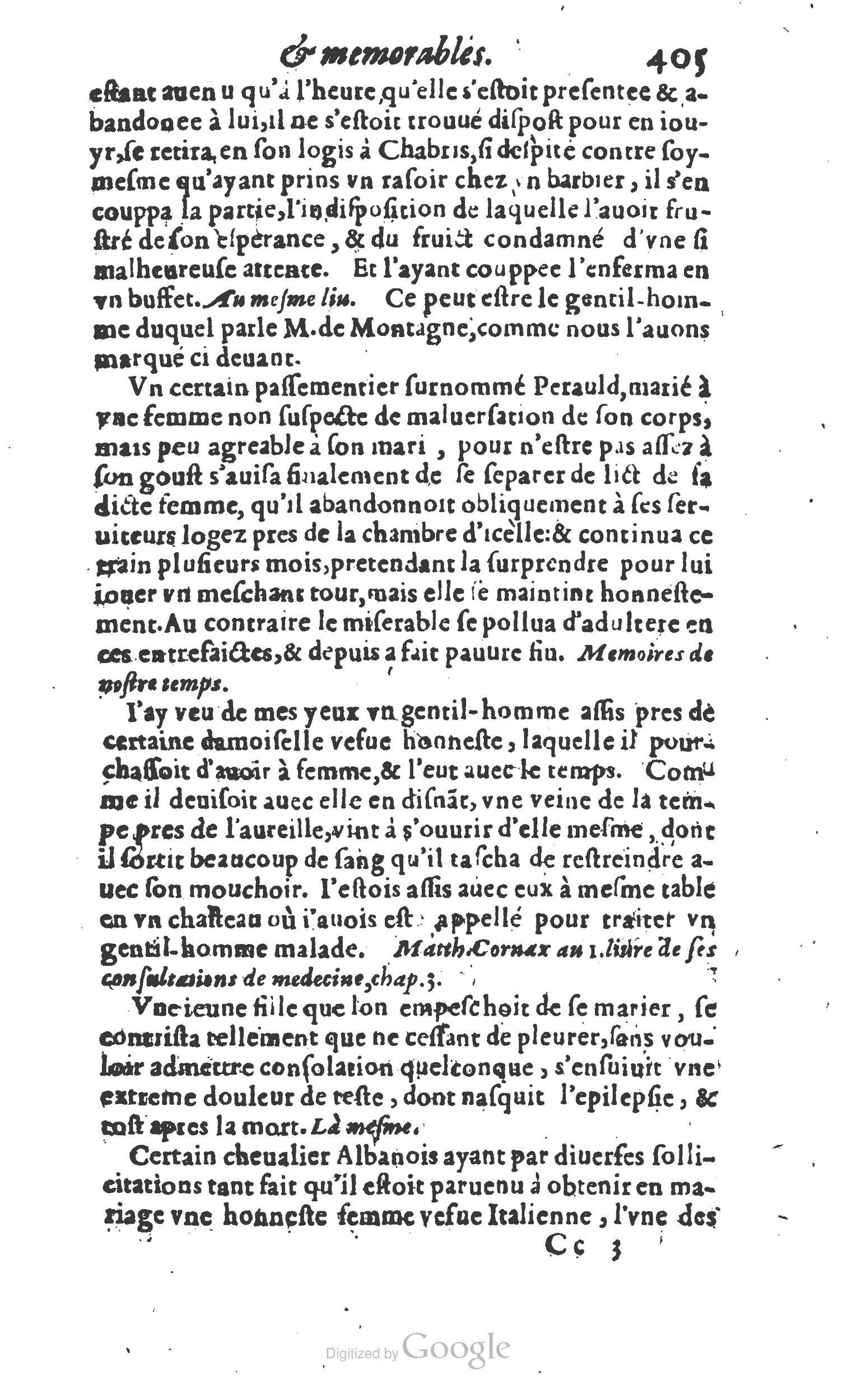 1610 - Paul Marceau - Trésor d’histoires admirables et mémorables - Princeton