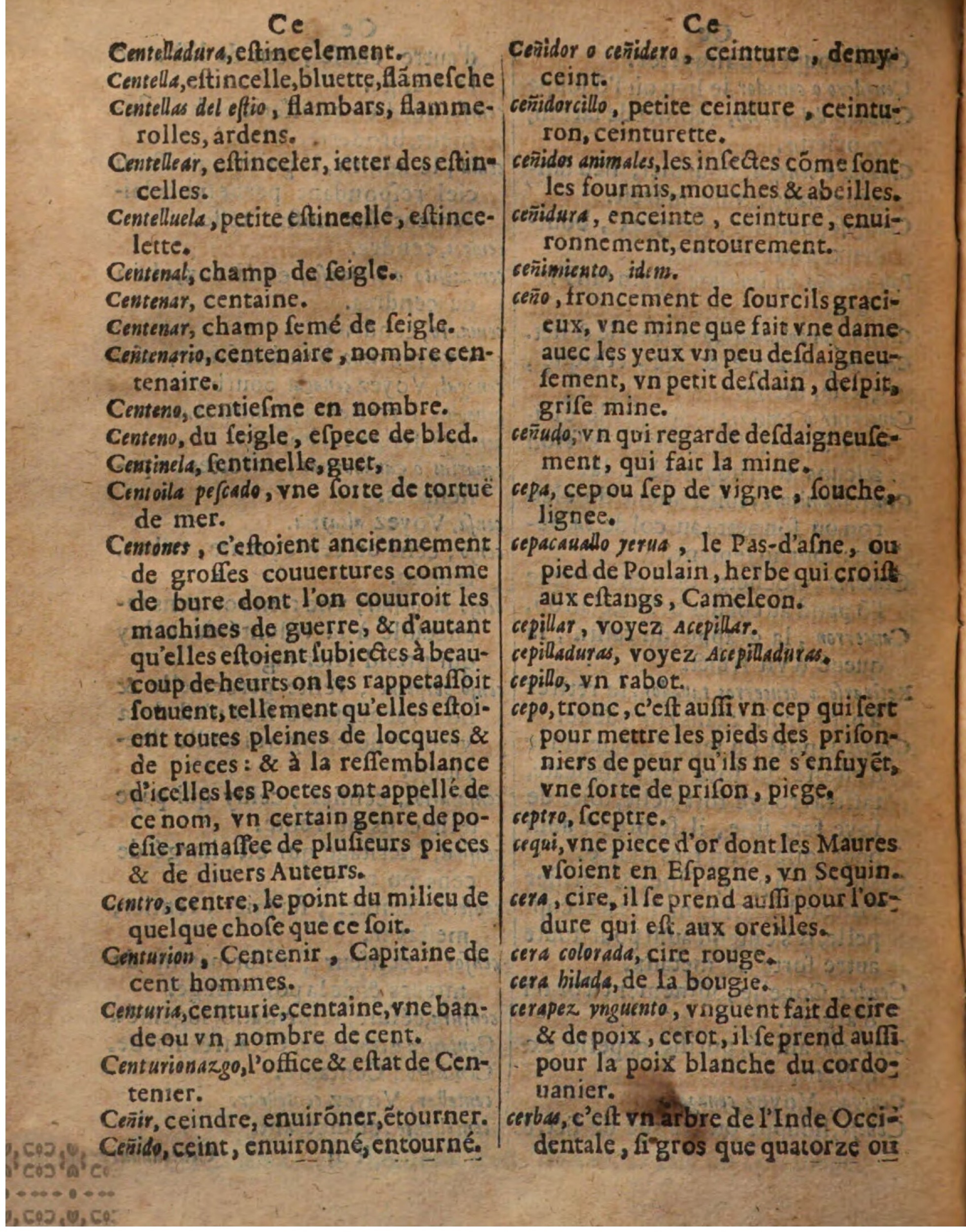 1625 - Hubert Antoine - Trésor des deux langues espagnole et française - Augsbourg