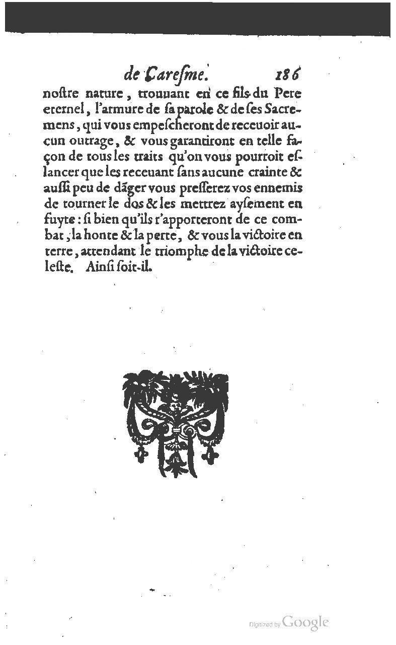 1607 - Nicolas Du Fossé - Trésor quadragésimal - T 01 - BM Lyon