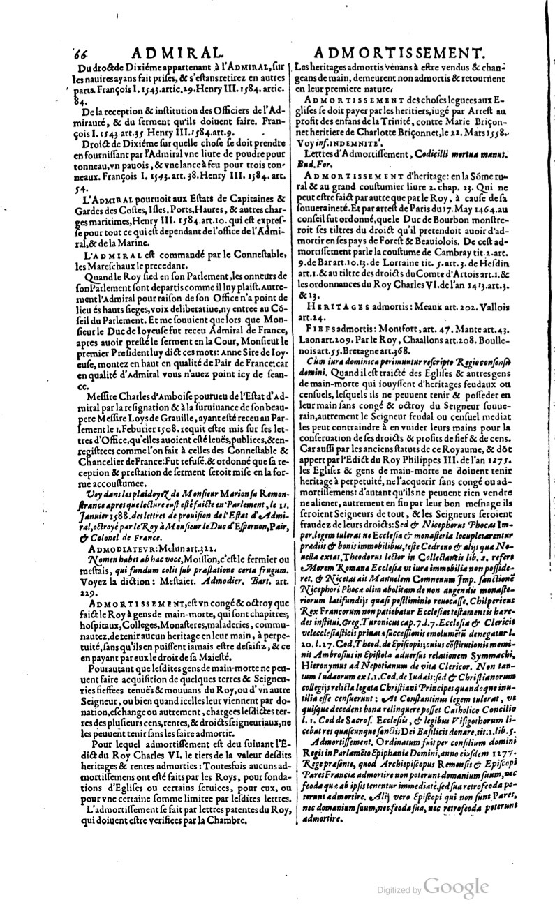1629 - Veuve Nicolas Buon - Trésor du droit français (21754 T. 1) - BM Lyon