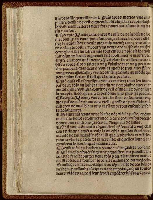 1532 - Jean Bignon - Trésor du remède préservatif et guérison de la peste - Séville Capitular y Colombina 1532 - Jean Bignon - Trésor du remède préservatif et guérison de la peste - Séville Capitular y Colombina
