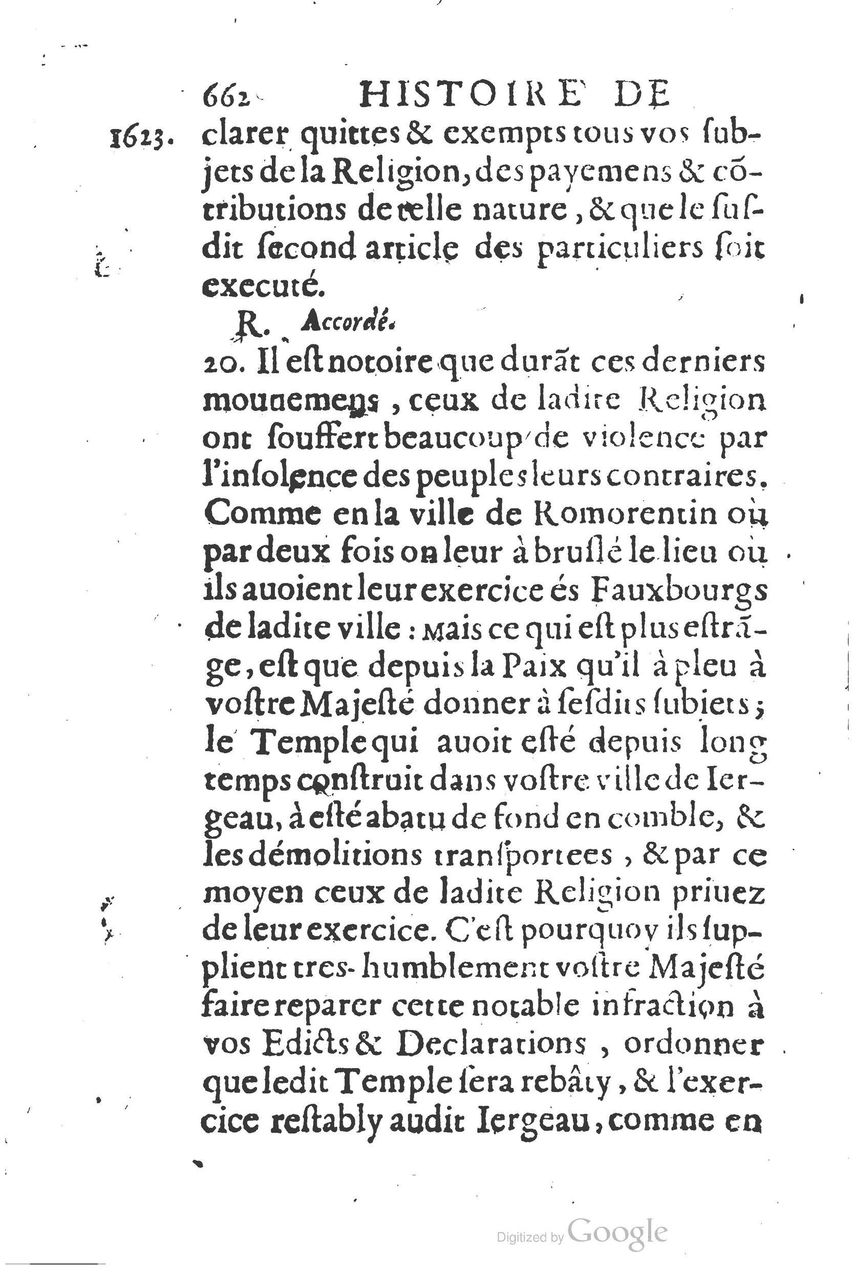 1626 - Joseph Bouillerot - Trésor de l’histoire générale de notre temps - BSB Munich