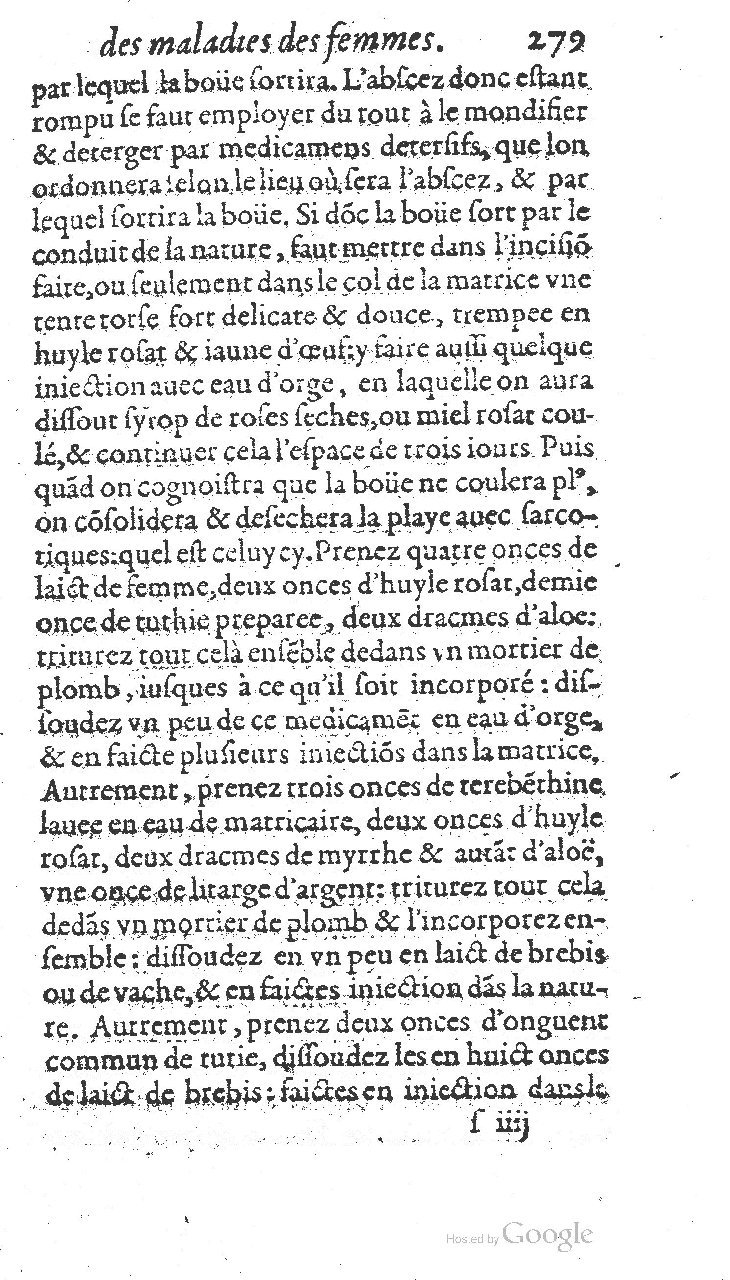 1585 - Jacques du Puis - Trésor des remèdes secrets pour les maladies des femmes - BnF