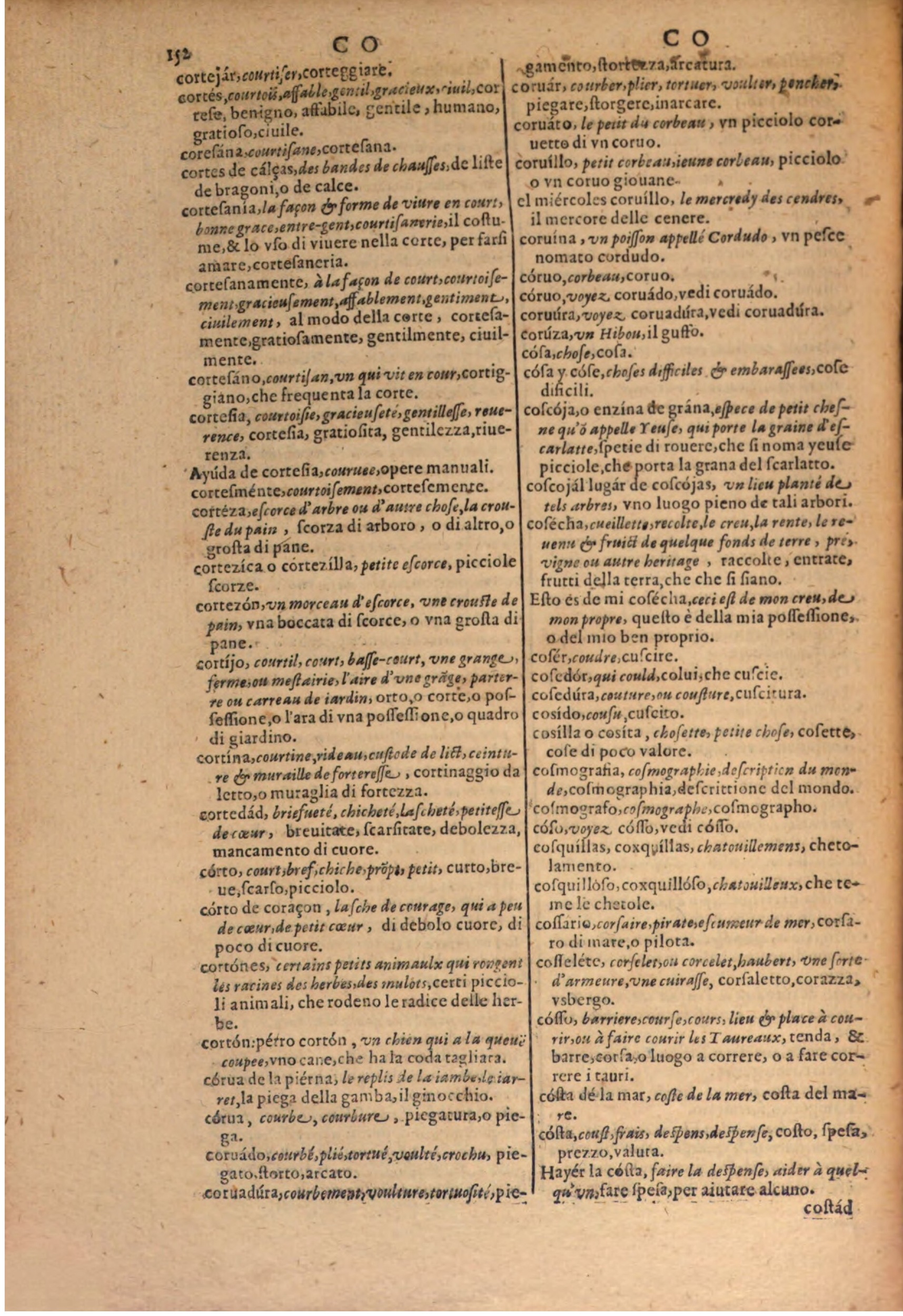 1606 - Samuel Crespin - Thresor des trois langues, francoise, italiene et espagnolle - BSB Munich