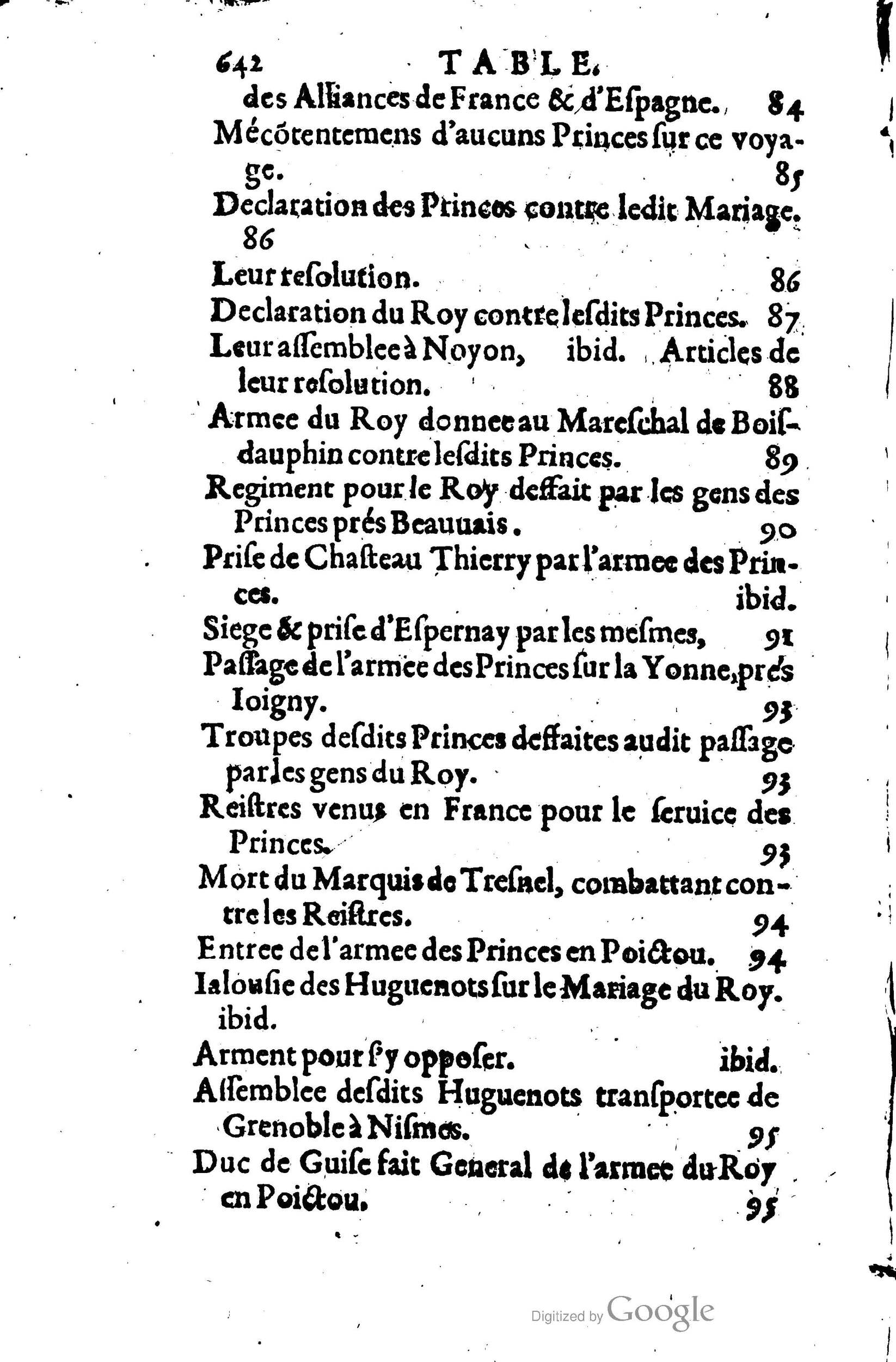 1623 - Joseph Bouillerot - Trésor de l’histoire générale de notre temps - BM Lyon