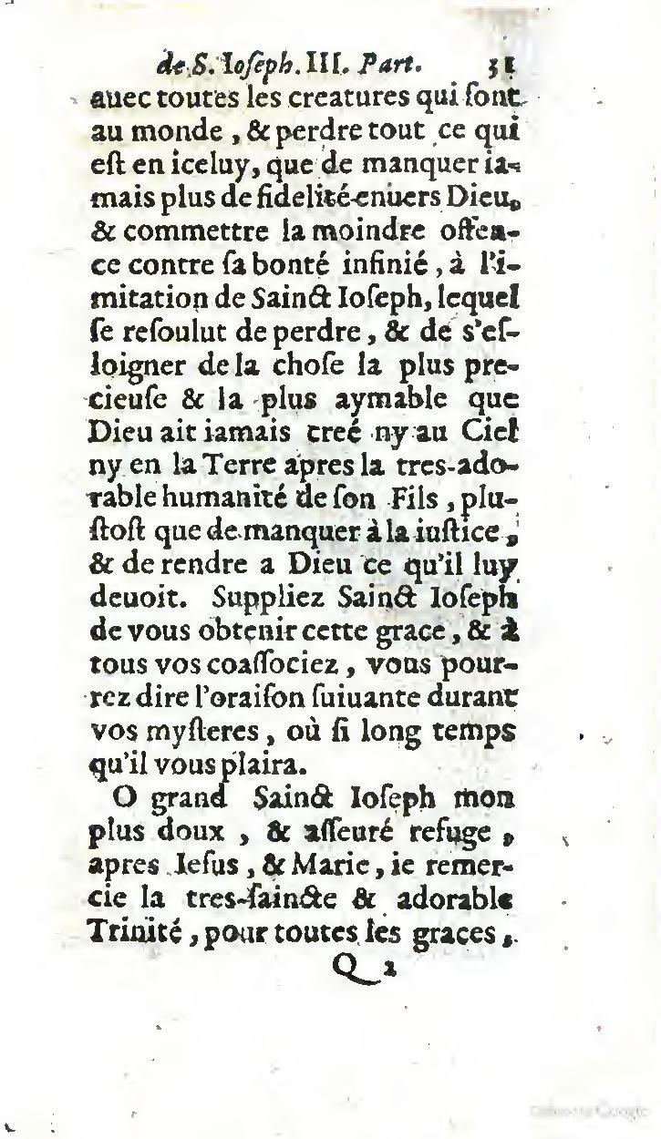 1646 - Jean Piot - Trésor inestimable de Saint-Joseph - BNC Rome