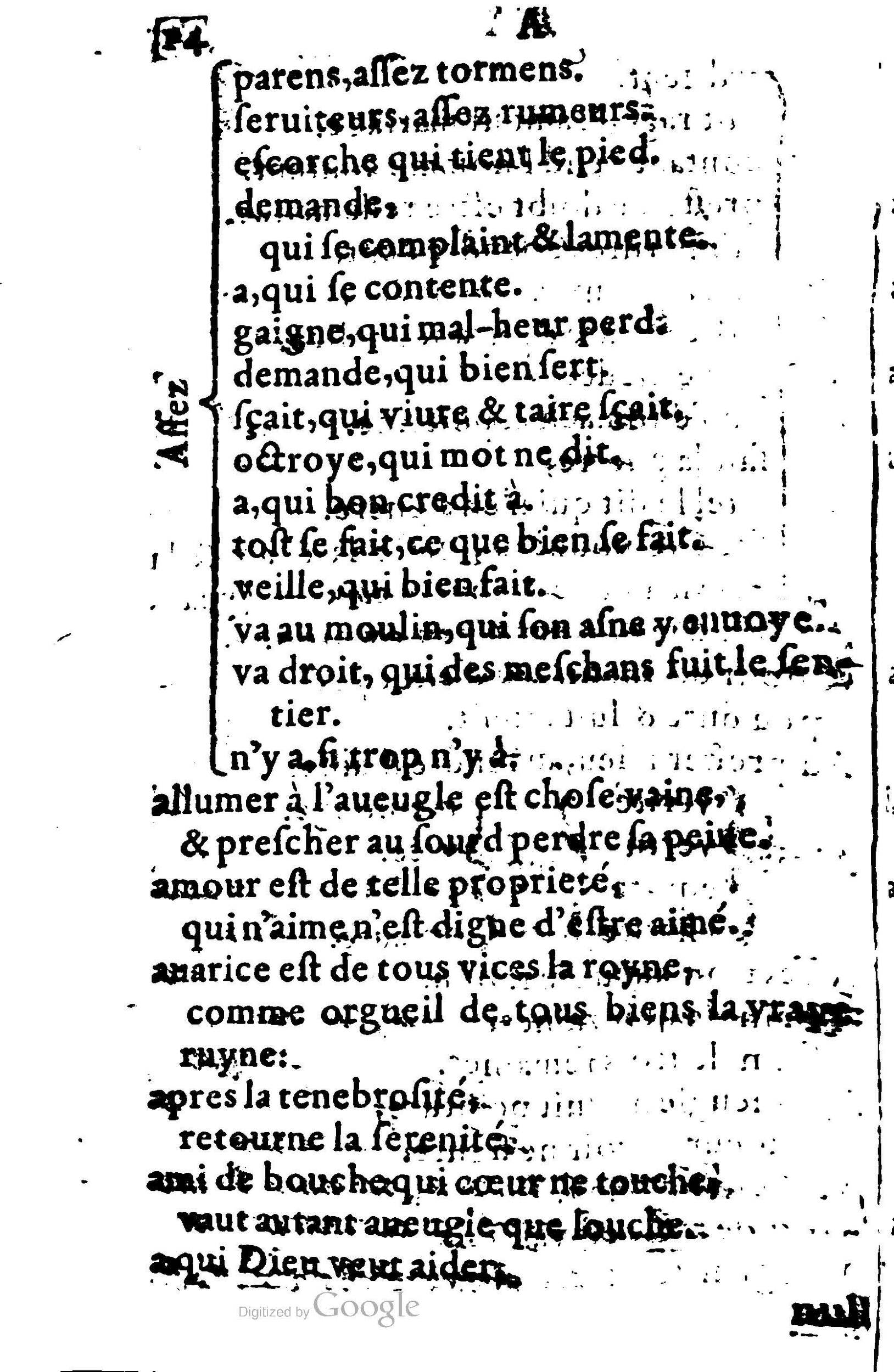 1578 - Nicolas Lescuyer - Trésor des sentences dorées - UGent