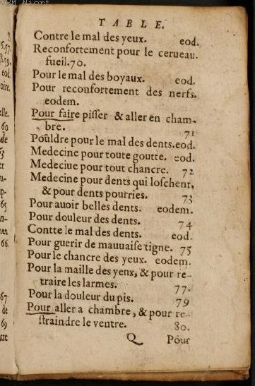 1586 - Benoît Rigaud - Trésor des fleurs et secrets de médecine - Université Paris Cité