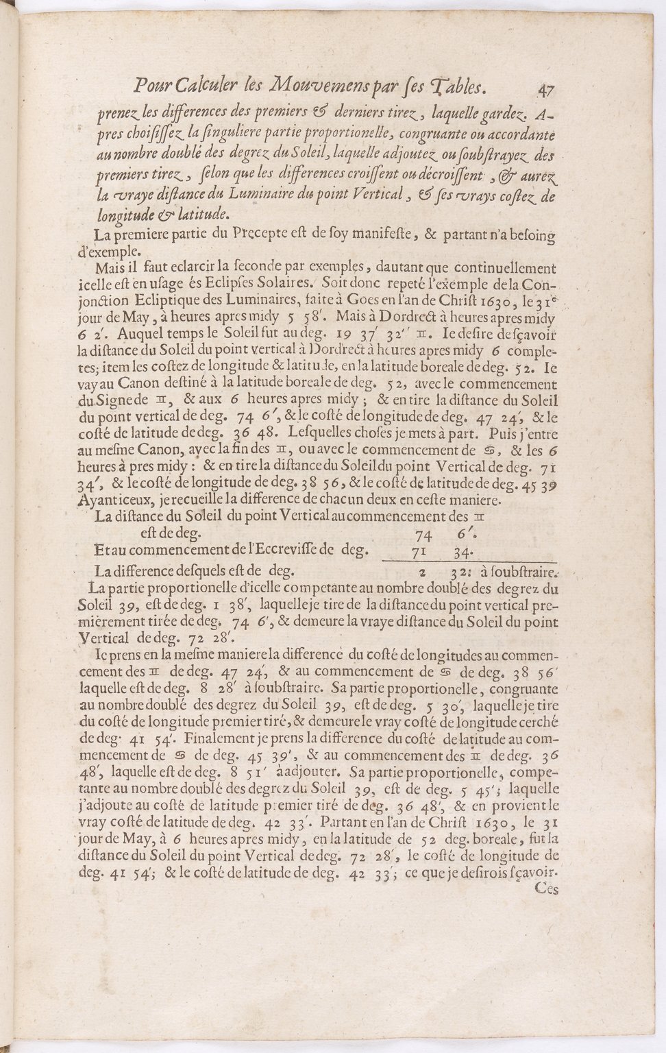1634 - Zacharie Roman - Les Tables perpétuelles - BnF Arsenal
