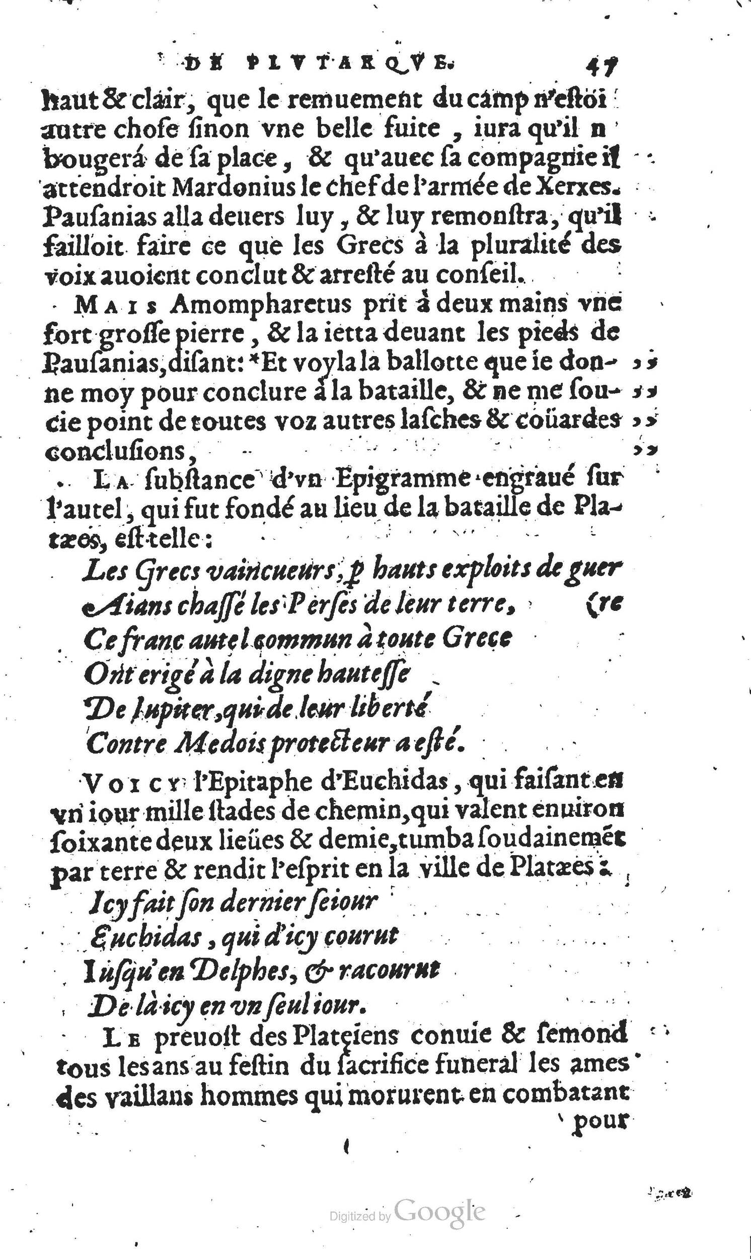 1567 - Willem Silvius - Trésor des vies de Plutarque - Anvers Musée Plantin-Moretus