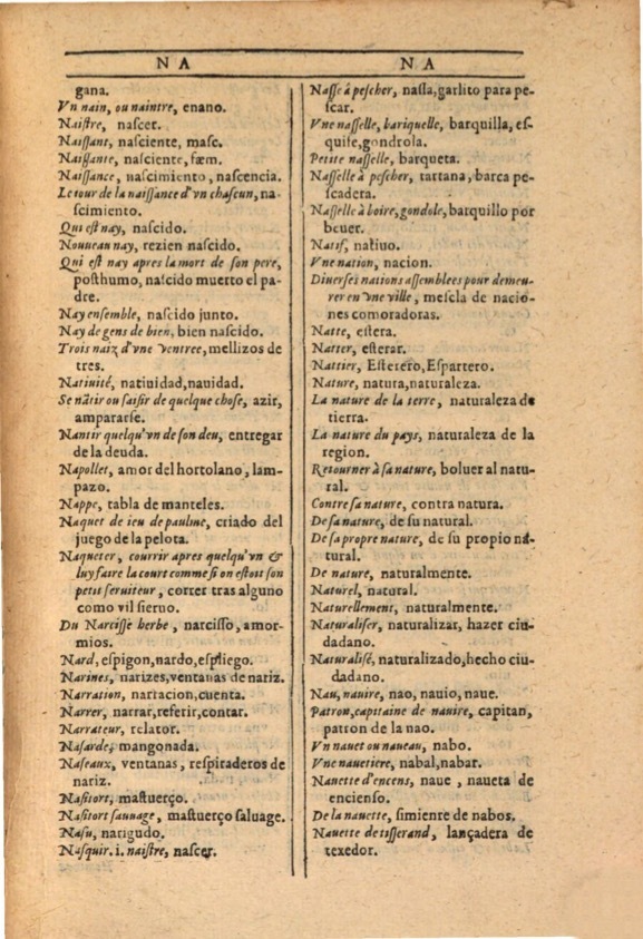 1607 - Marc Orry - Trésor des deux langues espagnole et française (Première et Seconde parties) - ÖNB Wien