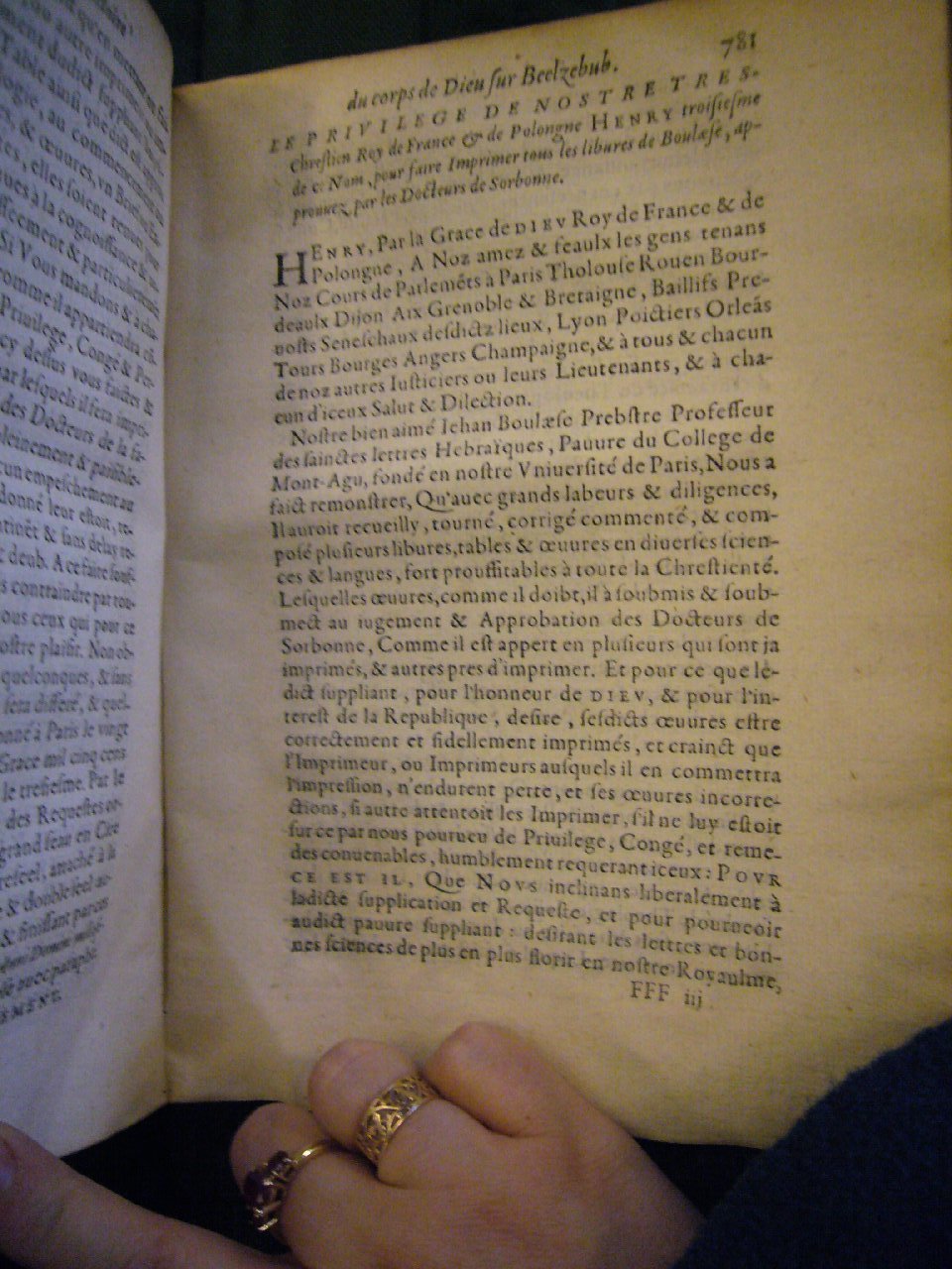 1578 - Nicolas Chesneau - Trésor et entière histoire de la triomphante victoire du corps de Dieu sur l’esprit malin - BnF Arsenal