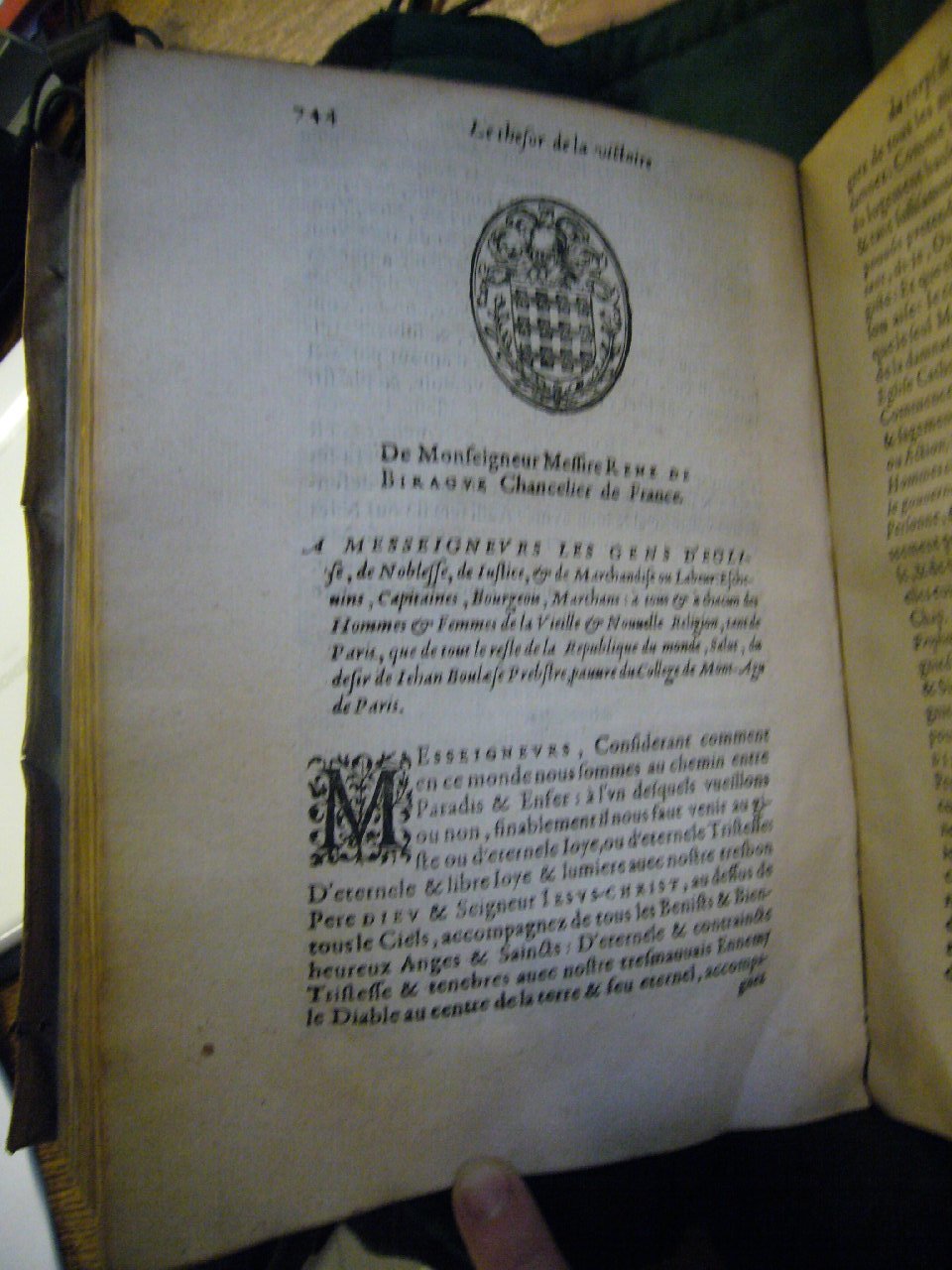 1578 - Nicolas Chesneau - Trésor et entière histoire de la triomphante victoire du corps de Dieu sur l’esprit malin - BnF Arsenal