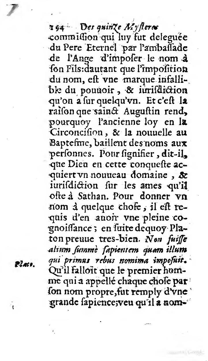 1646 - Jean Piot - Trésor inestimable de Saint-Joseph - BNC Rome
