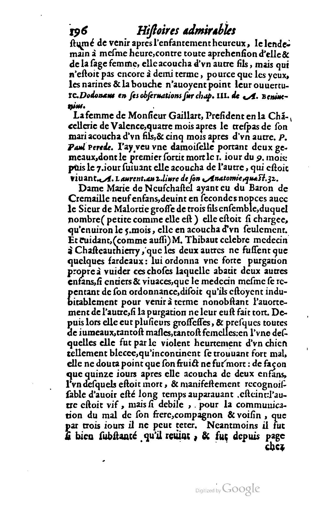 1620 - Samuel Crespin - Trésor d’histoires admirables et mémorables - BCU Lausanne