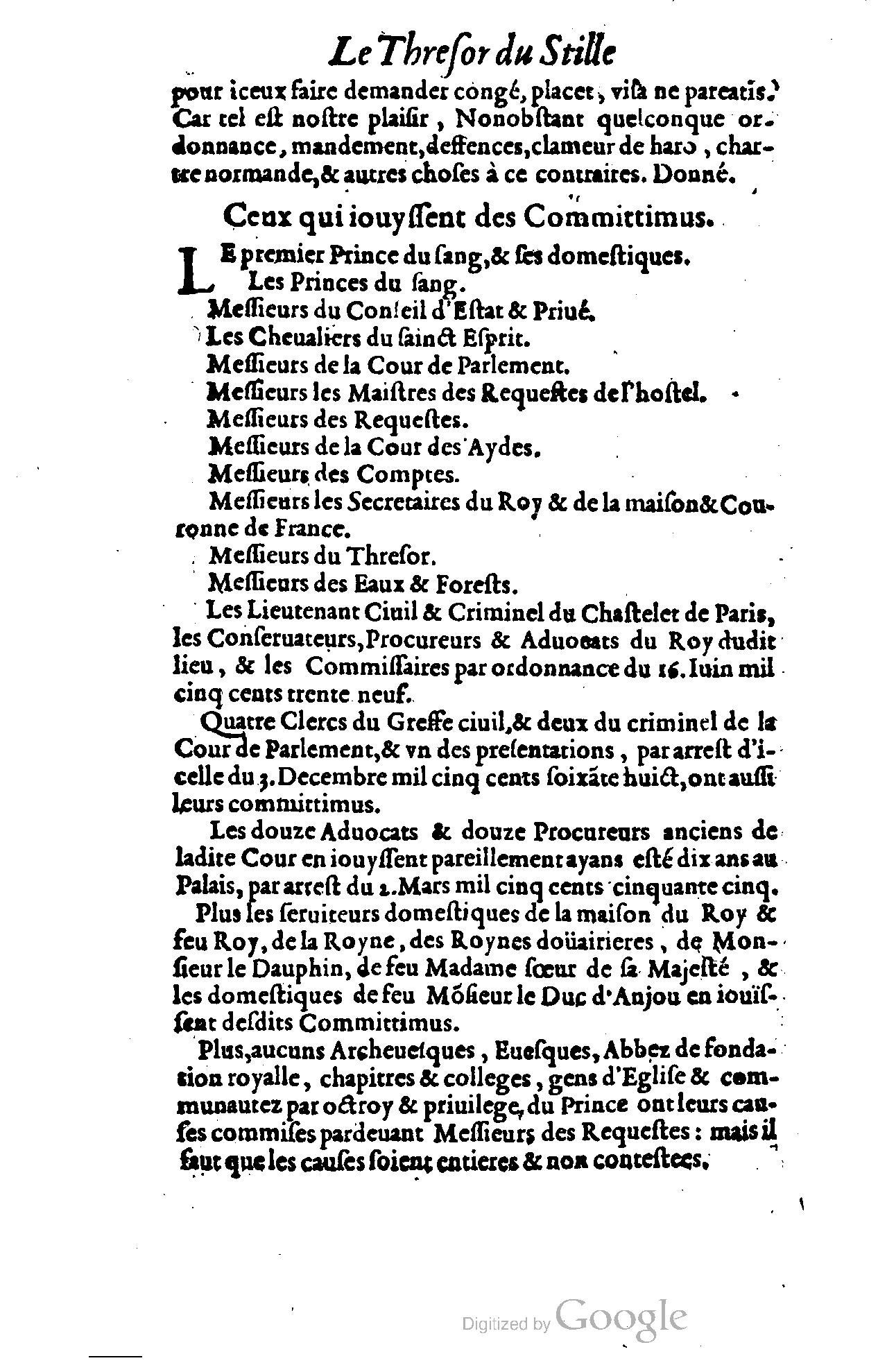 1614 - Jean Richer - Trésor du nouveau style et protocole de la chancellerie de France - BSB Munich