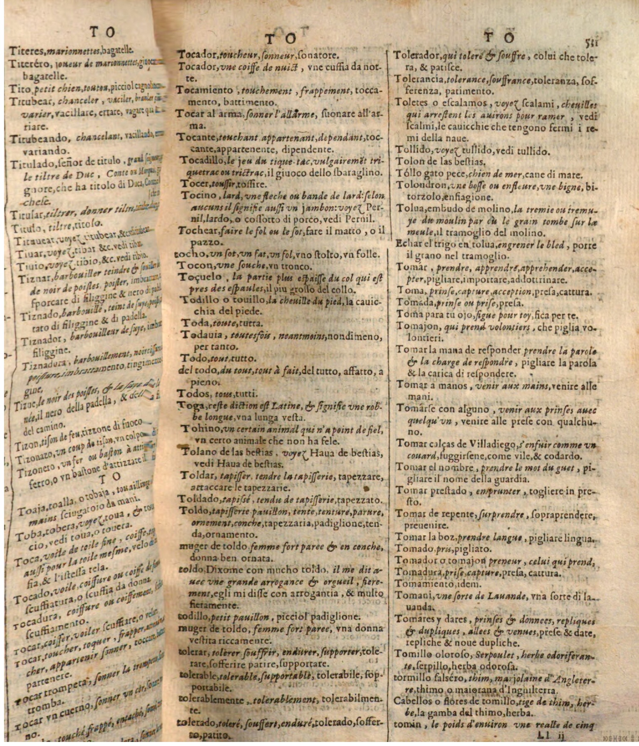 1644 - Jacques Crespin - Trésor des trois langues - Passau 1644 - Jacques Crespin - Trésor des trois langues - Passau