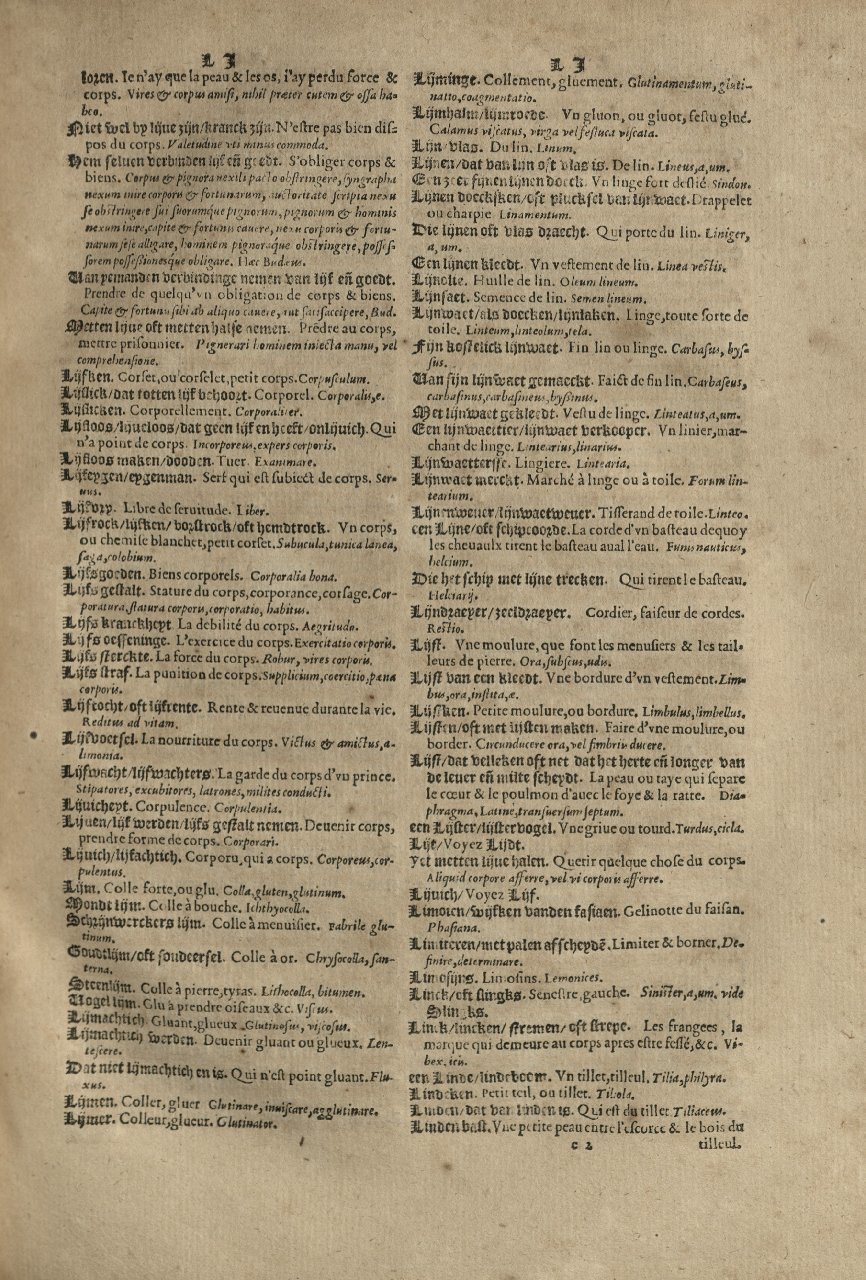 1573 - Christophe Plantin - Trésor du langage bas-allemand - Greifswald