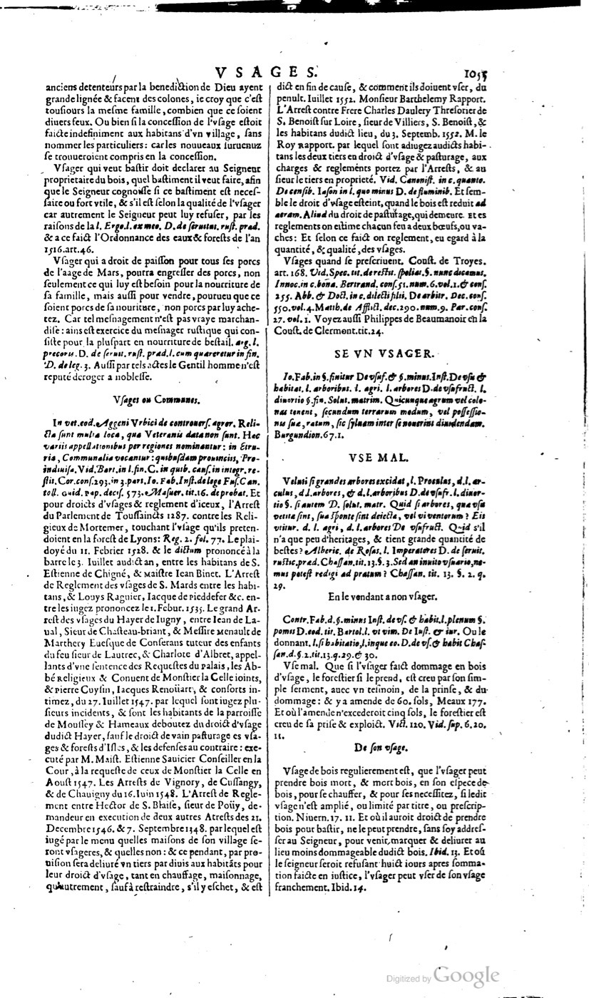 1629 - Veuve Nicolas Buon - Trésor du droit français (21754 T. 3) - BM Lyon