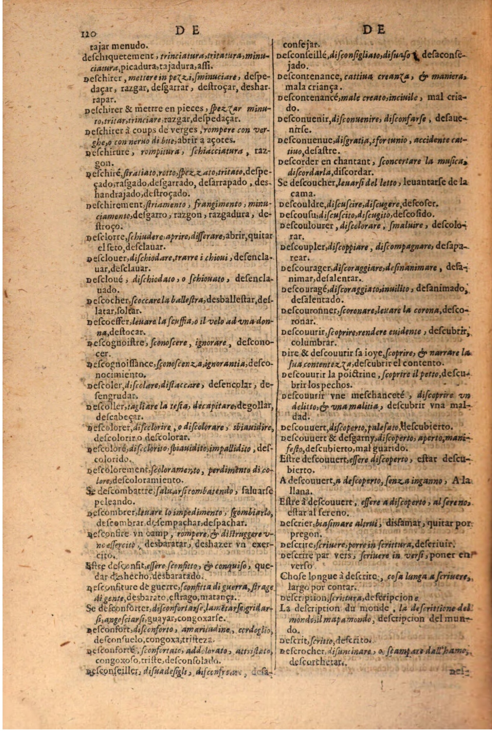 1616 - Pierre de la Rovière - Trésor des trois langues (Seconde partie) - BSB Munich