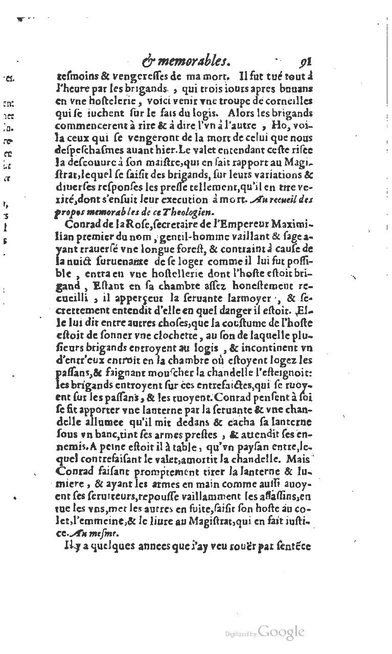 1610 - Paul Marceau - Trésor d’histoires admirables et mémorables - BSB Munich