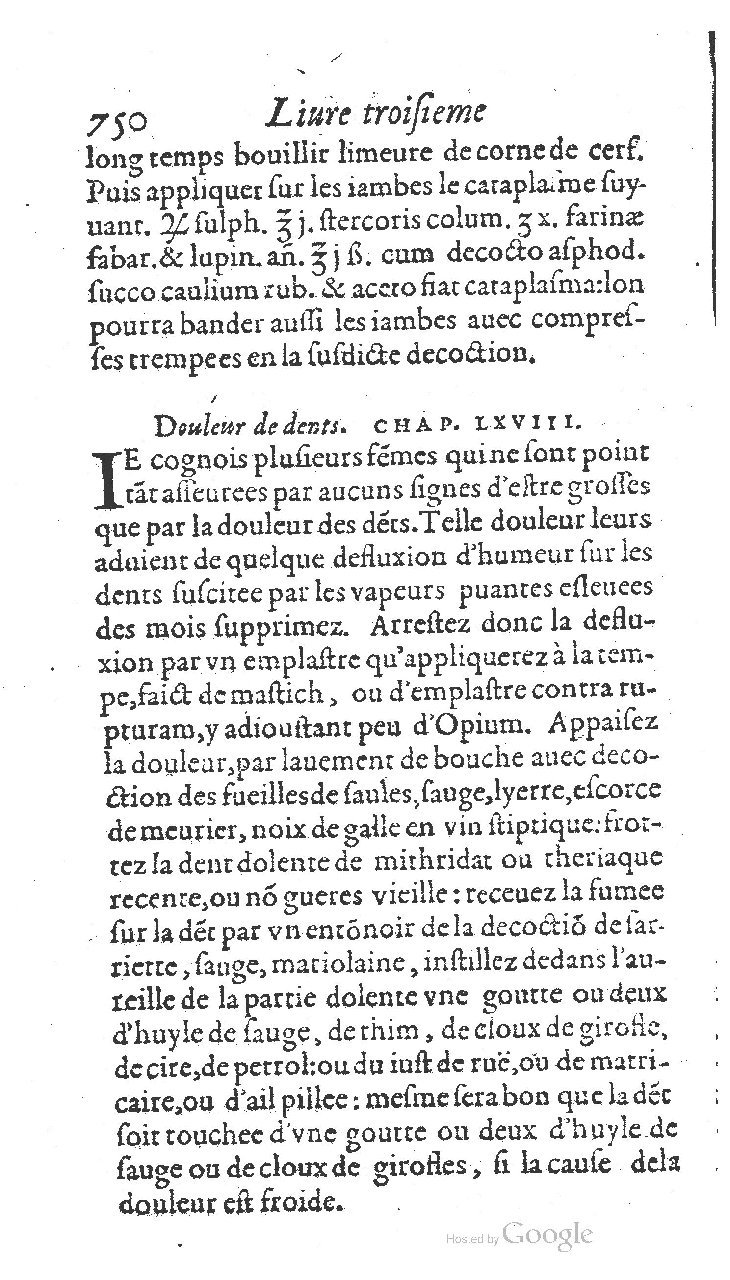 1585 - Jacques du Puis - Trésor des remèdes secrets pour les maladies des femmes - BnF