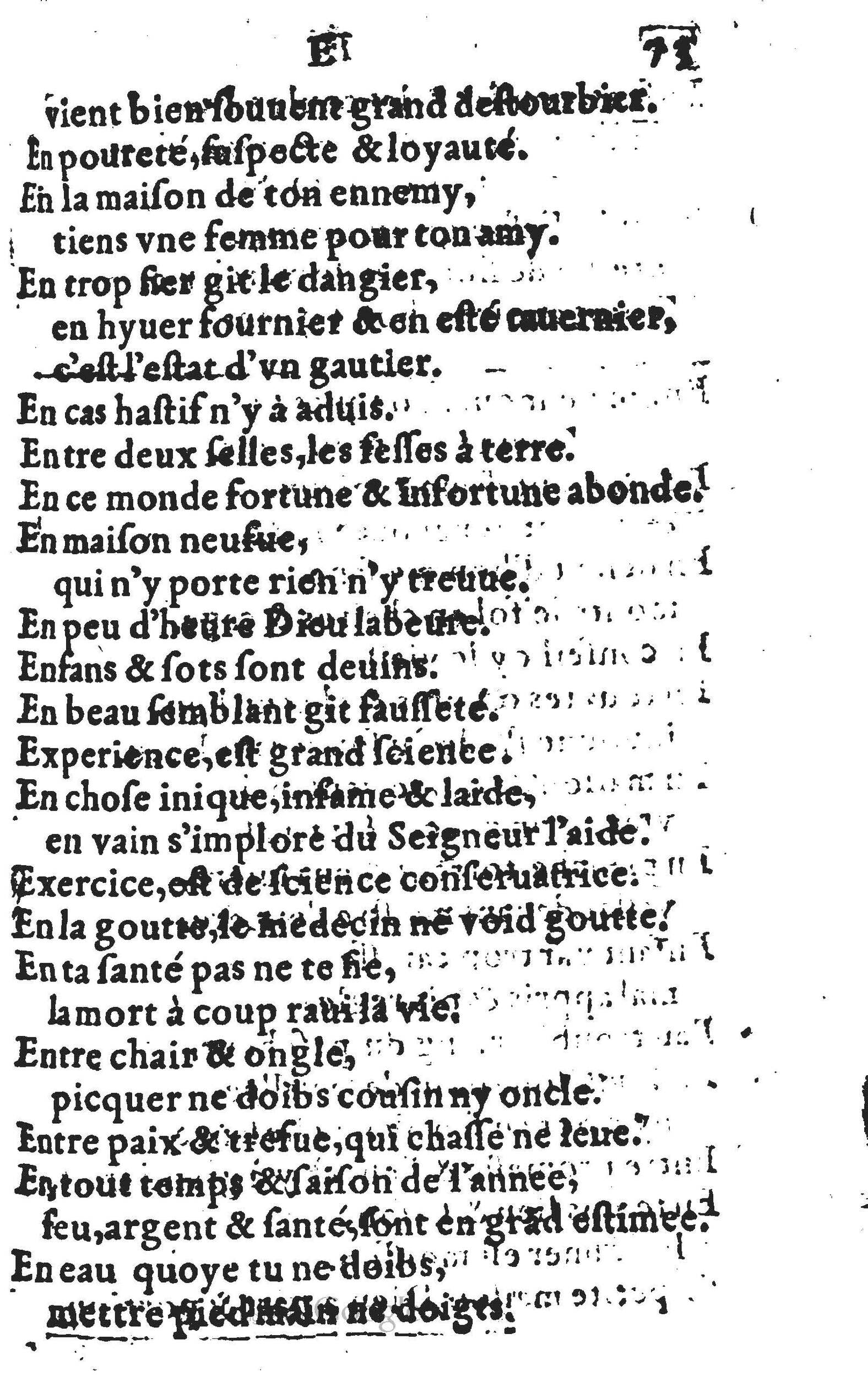 1578 - Nicolas Lescuyer - Trésor des sentences dorées - UGent
