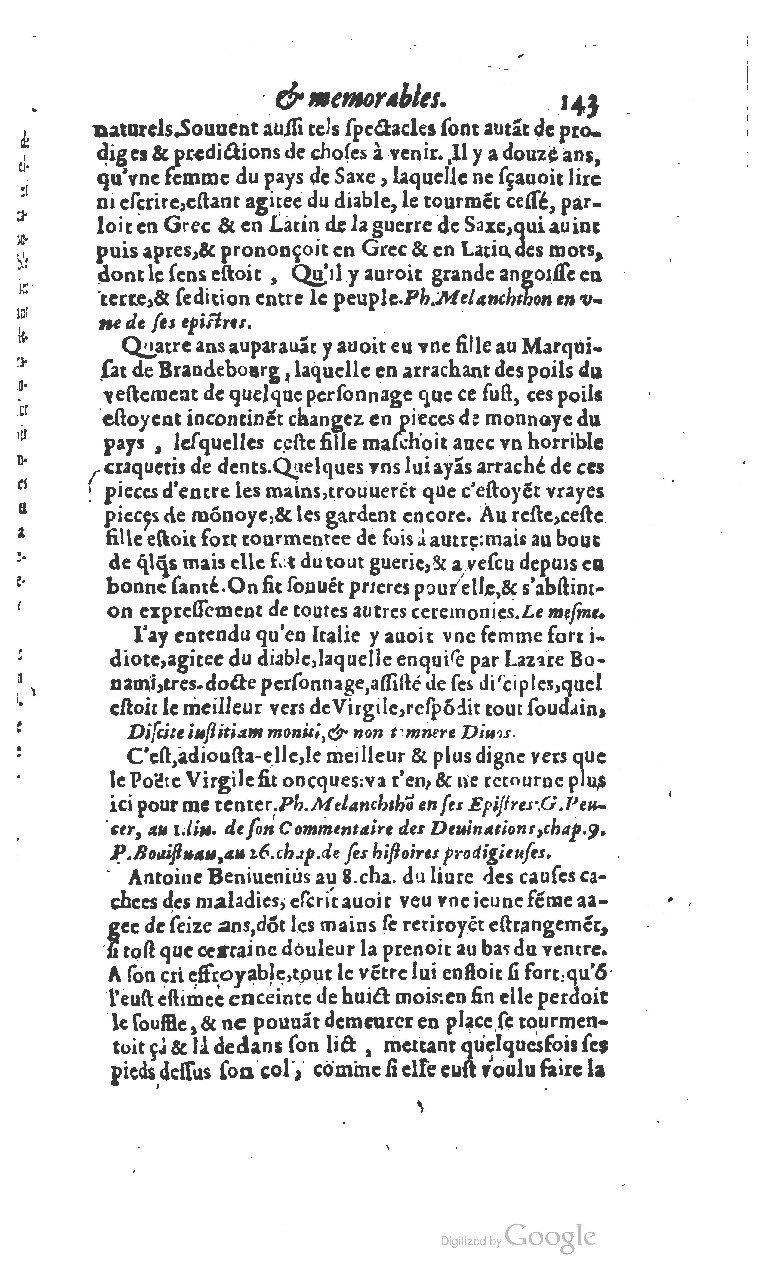 1610 - Paul Marceau - Trésor d’histoires admirables et mémorables - BSB Munich