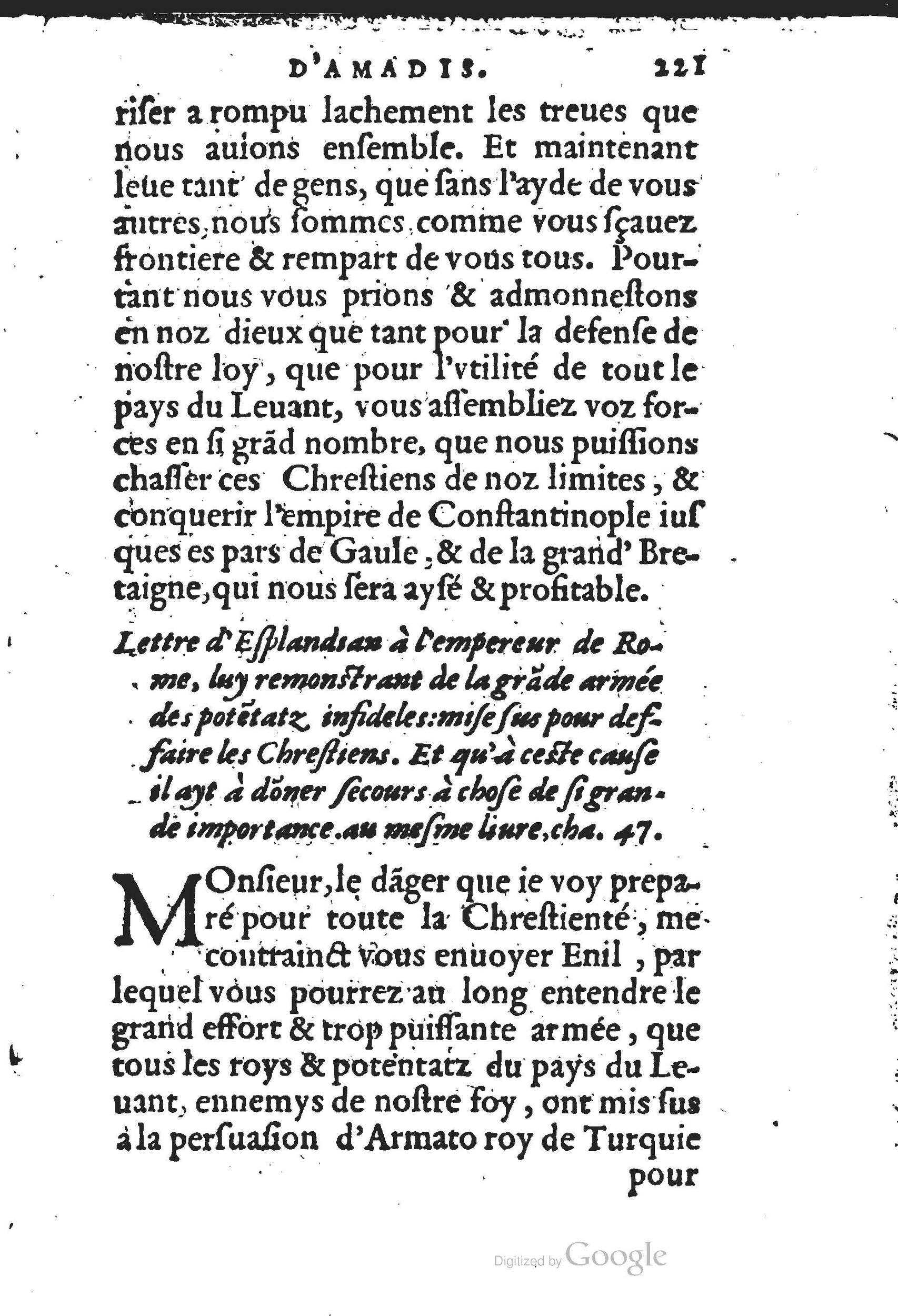 1560 - Jean d’Ogerolles et Gabriel Cotier Lyon - Trésor des Amadis - BSB Munich