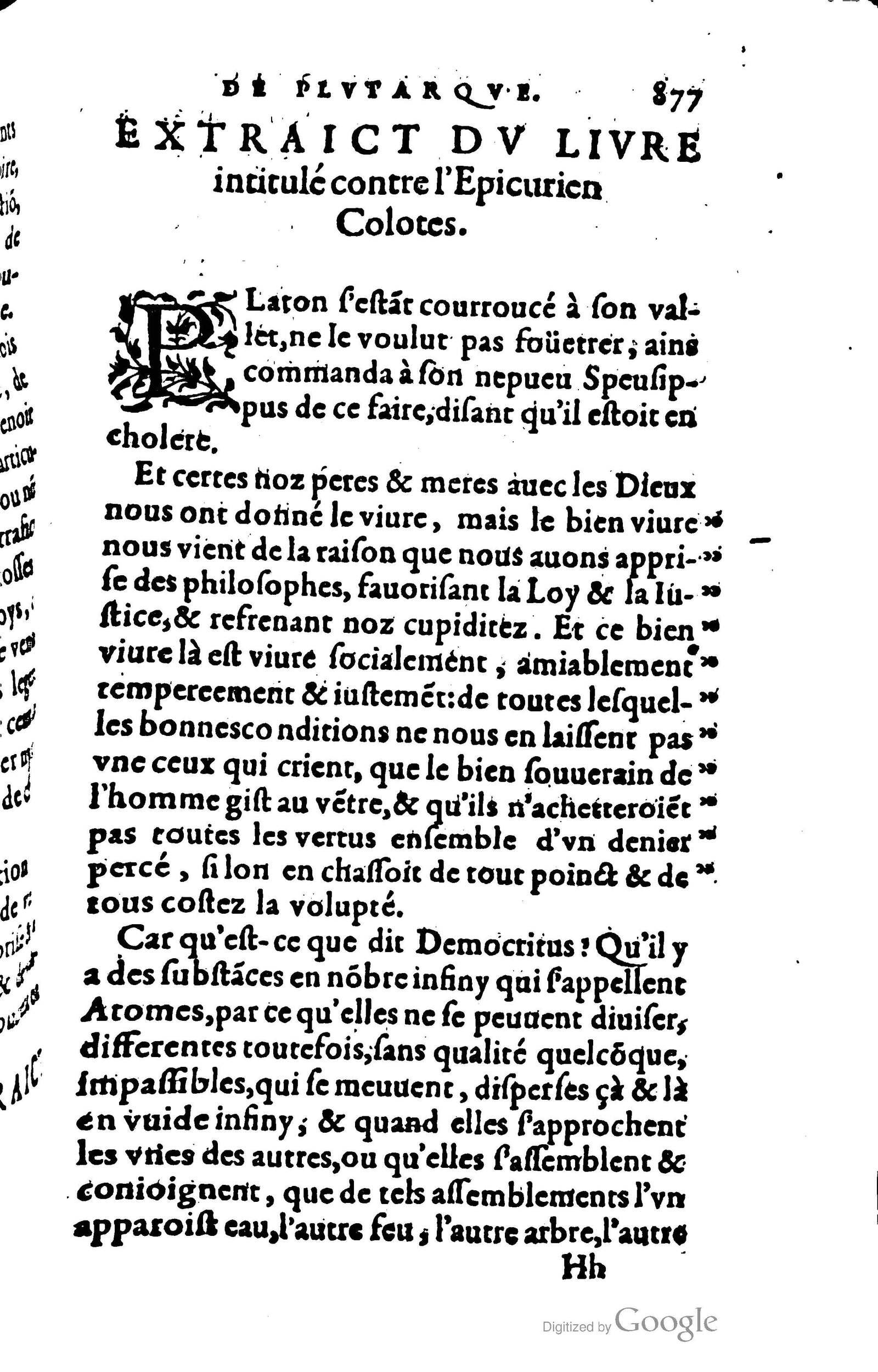 1578 - Jean Poupy - Trésor des morales de Plutarque - BSB Munich