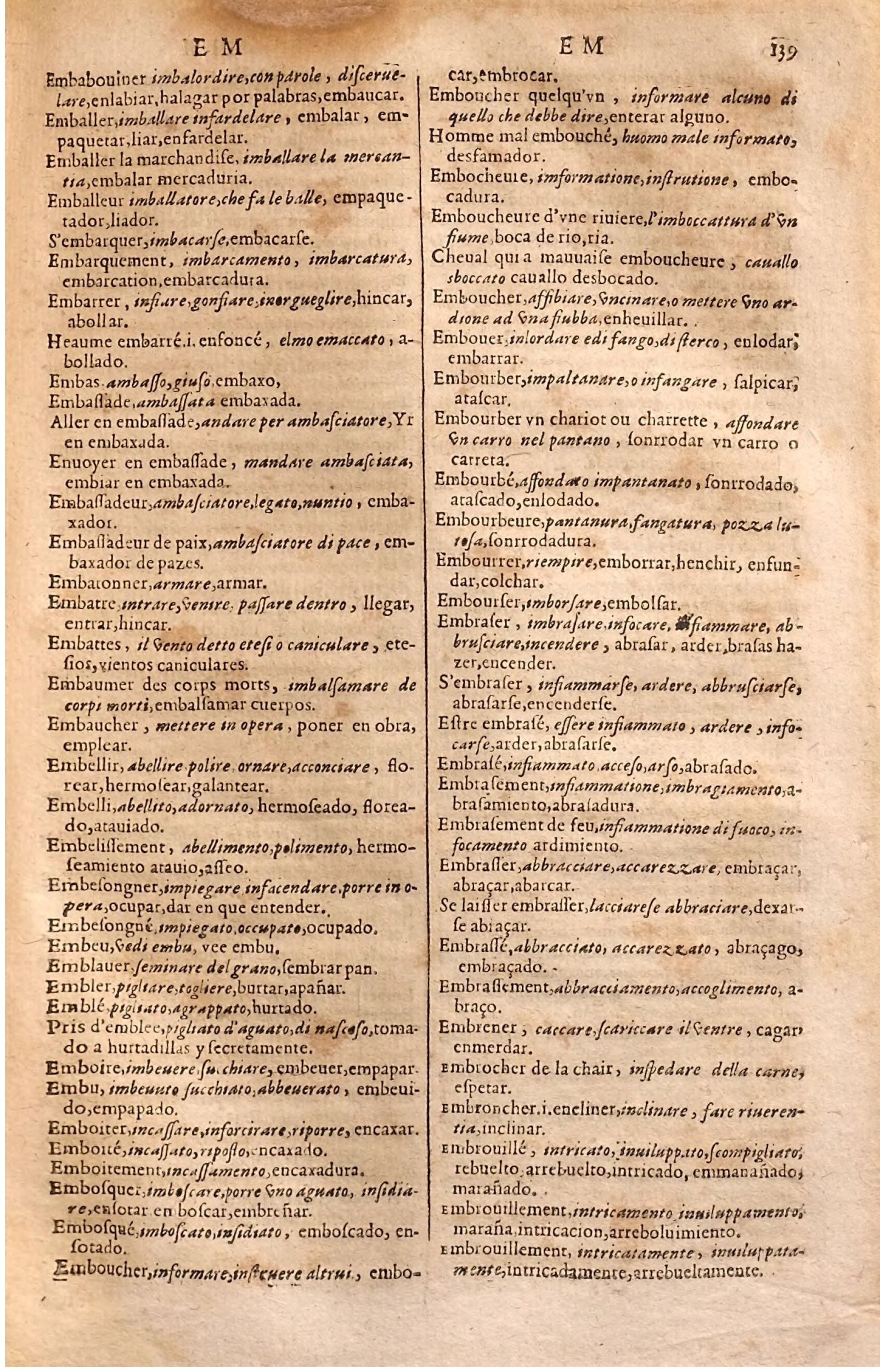 1627 - Jacques Crespin - Trésor des trois langues (Seconde partie) - Regensburg