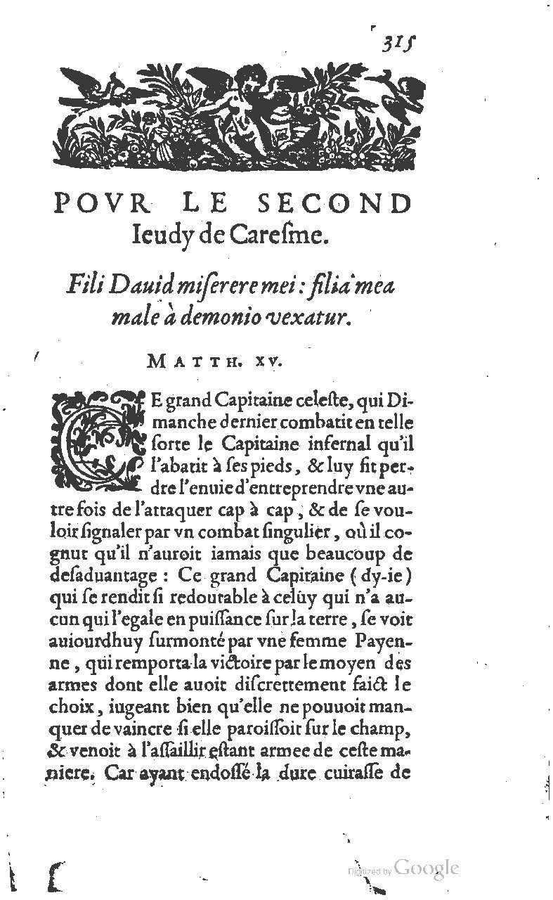 1607 - Nicolas Du Fossé - Trésor quadragésimal - T 01 - BM Lyon 1607 - Nicolas Du Fossé - Trésor quadragésimal - T 01 - BM Lyon