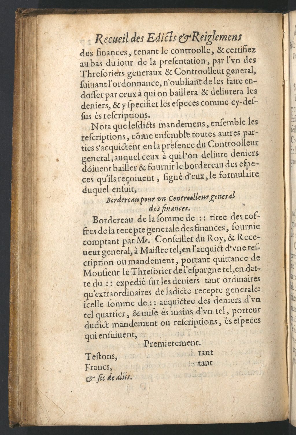 1599 - Claude de Monstr’oeil et Jean Richer - Trésor des instructions des finances - BnF 1599 - Claude de Monstr’oeil et Jean Richer - Trésor des instructions des finances - BnF