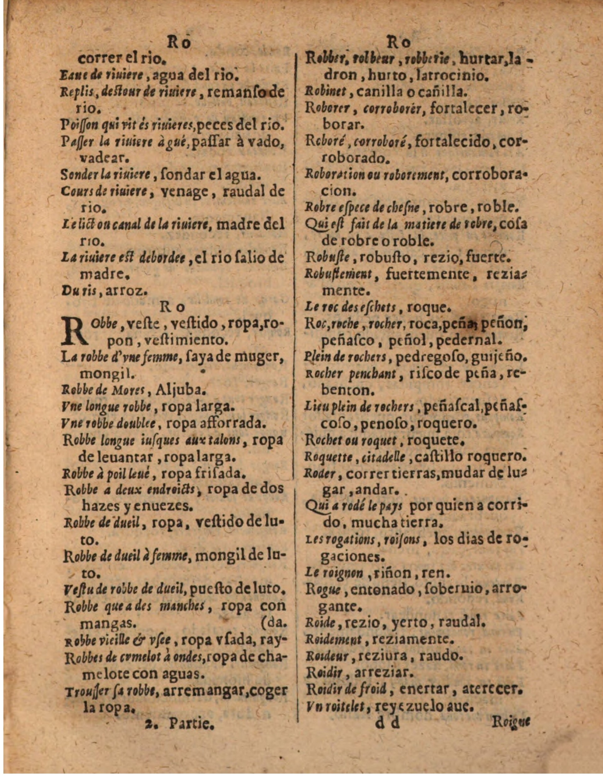 1624 - Hubert Antoine - Trésor des deux langues espagnole et française (Seconde partie) - BSB Munich