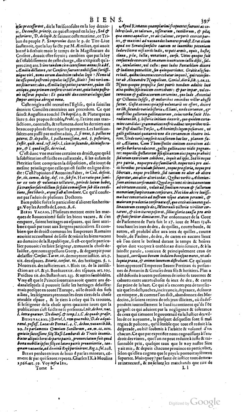 1629 - Veuve Nicolas Buon - Trésor du droit français (29620 T. 1) - BM Lyon