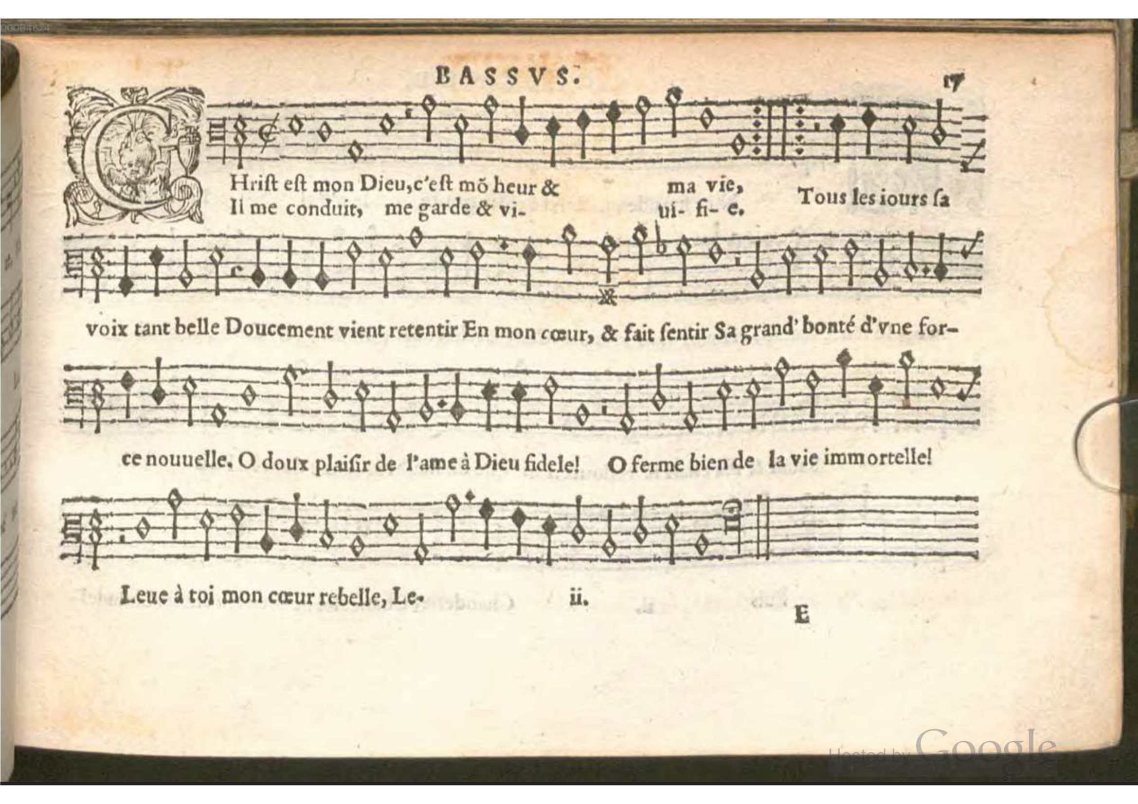 1576 - [Pierre de Saint-André] - Trésor de musique d’Orlande de Lassus Bassus - BSB Munich