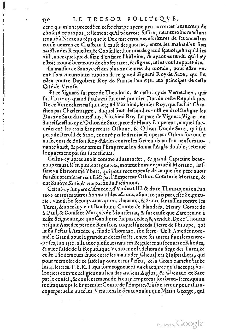 1611 - Pierre Chevalier - Trésor politique - UGent