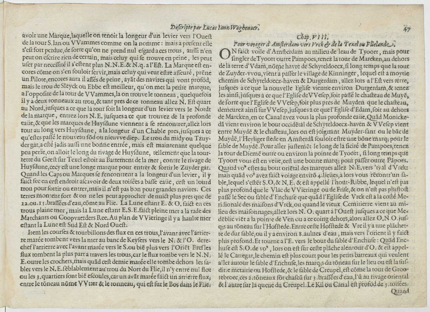 1601 - Bonaventure d’Aseville - Trésorerie ou cabinet de route marinesque - BnF