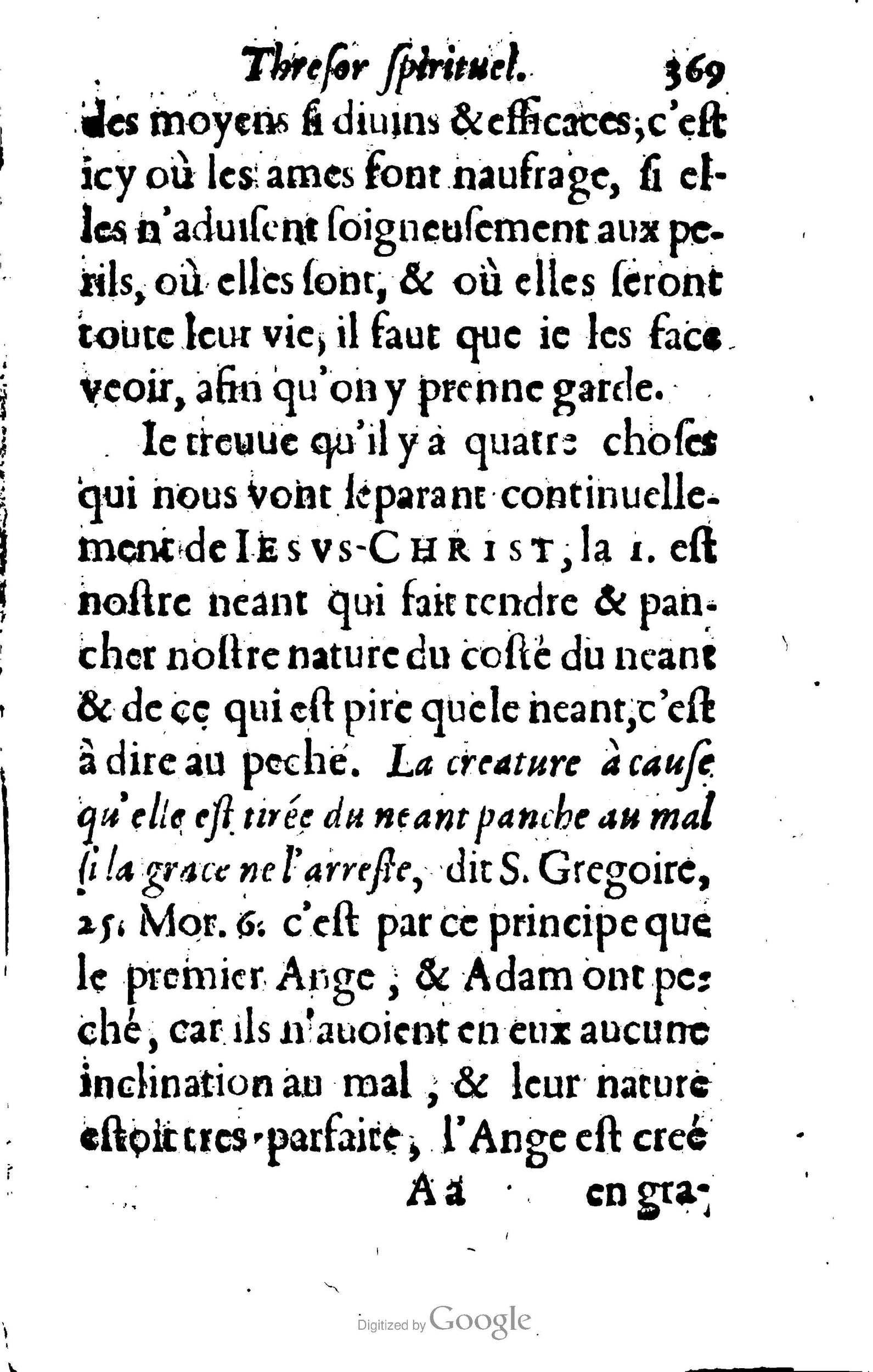 1633 - François Waudré - Trésor spirituel contenant les excellences du christianisme - BM Lyon