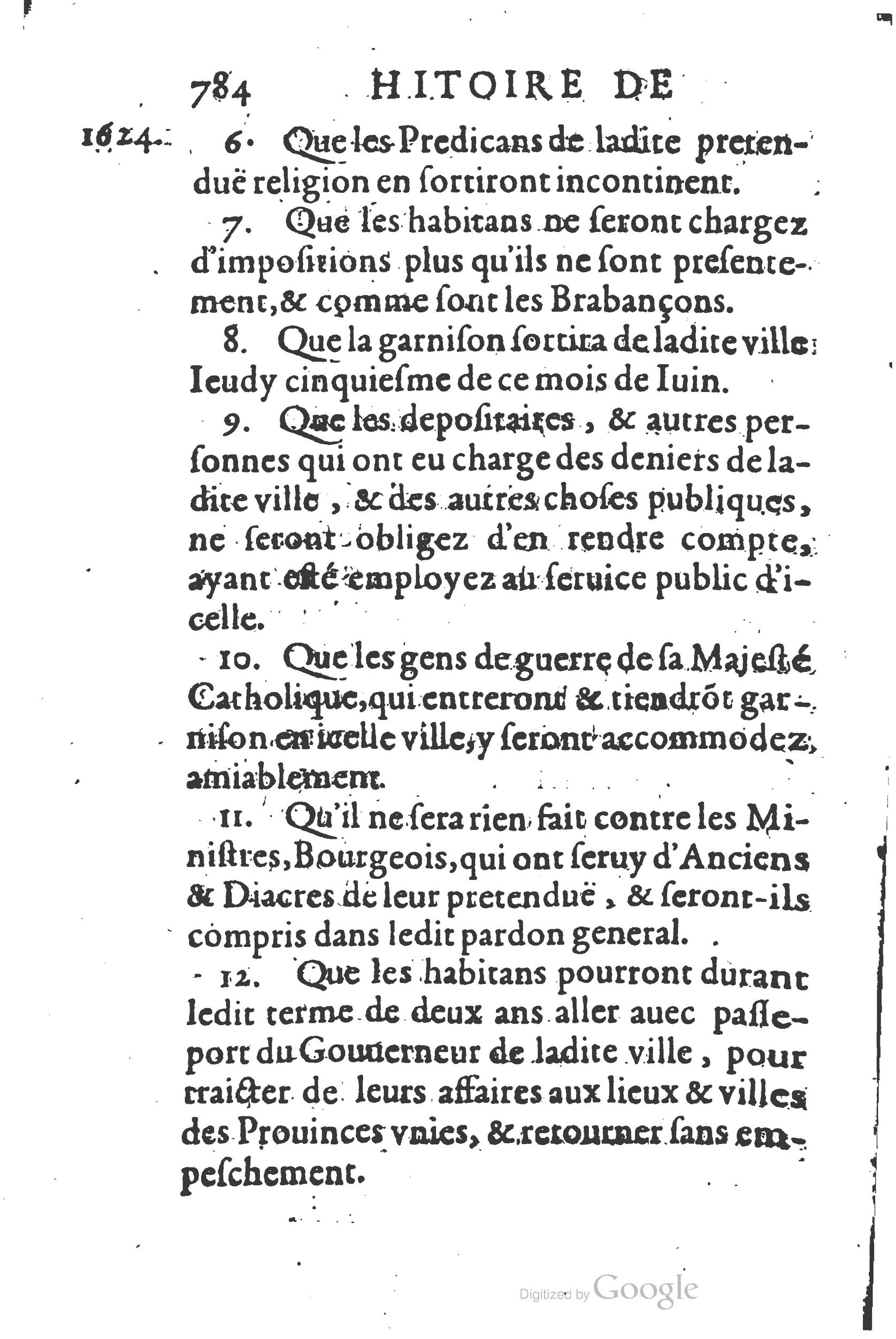 1626 - Joseph Bouillerot - Trésor de l’histoire générale de notre temps - BSB Munich
