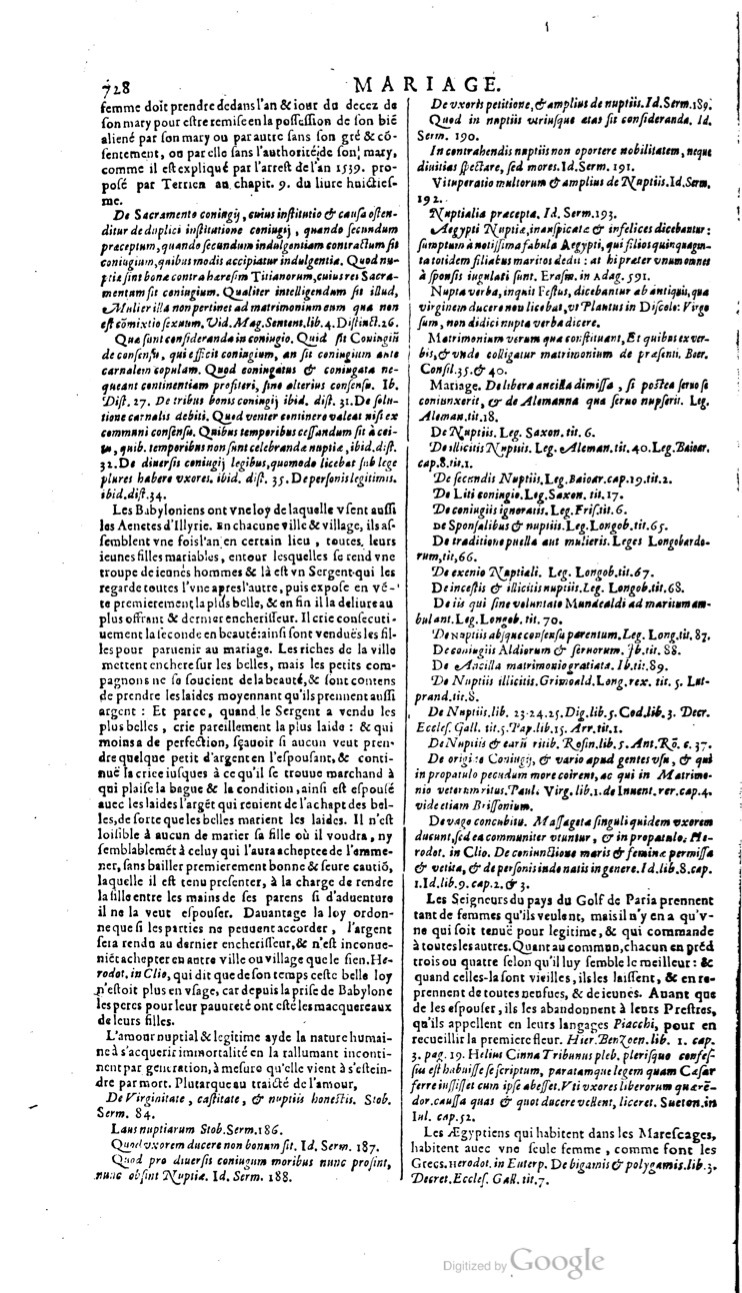 1629 - Veuve Nicolas Buon - Trésor du droit français (21754 T. 2) - BM Lyon