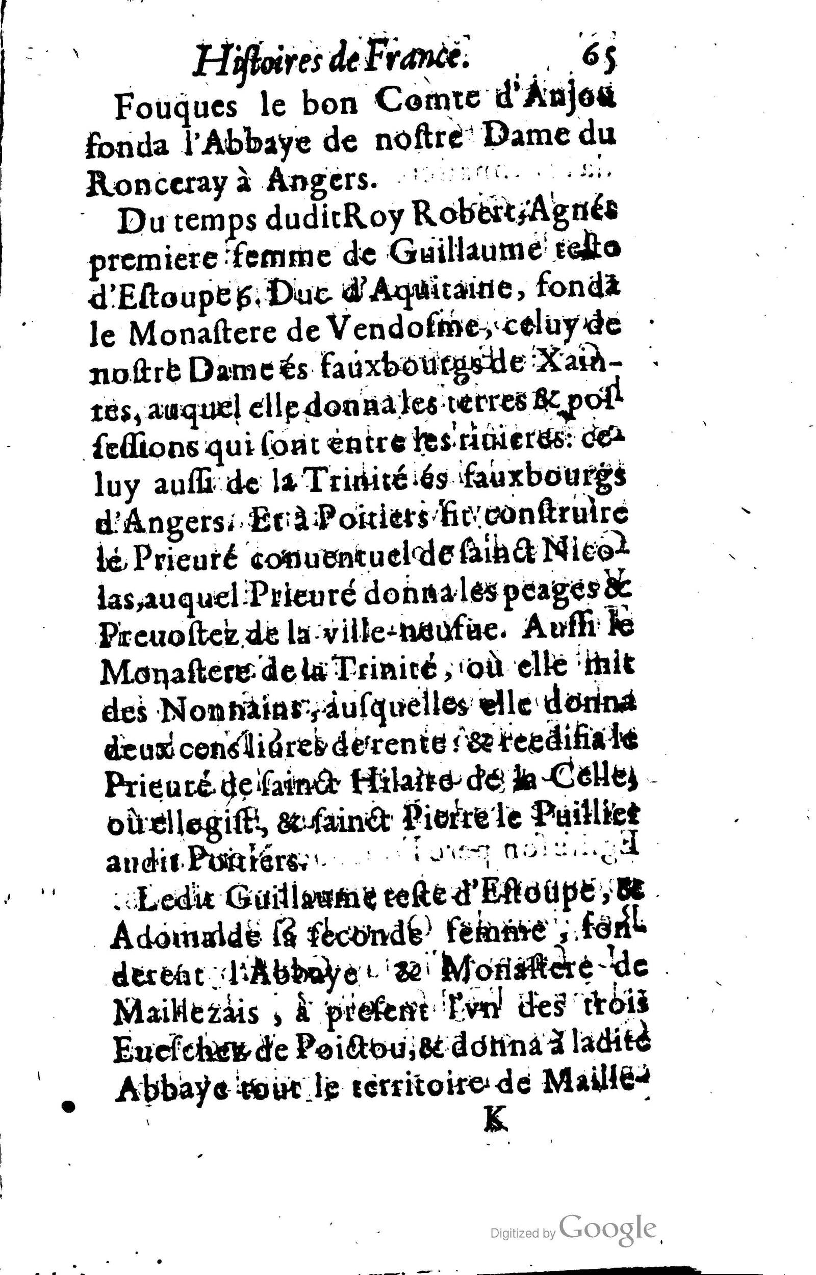 1619 - Jean Corrozet - Trésor des histoires de France - BSB Munich
