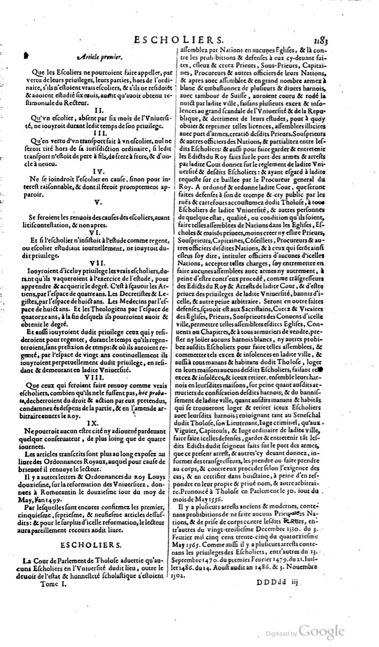 1629 - Veuve Nicolas Buon - Trésor du droit français (21754 T. 1) - BM Lyon
