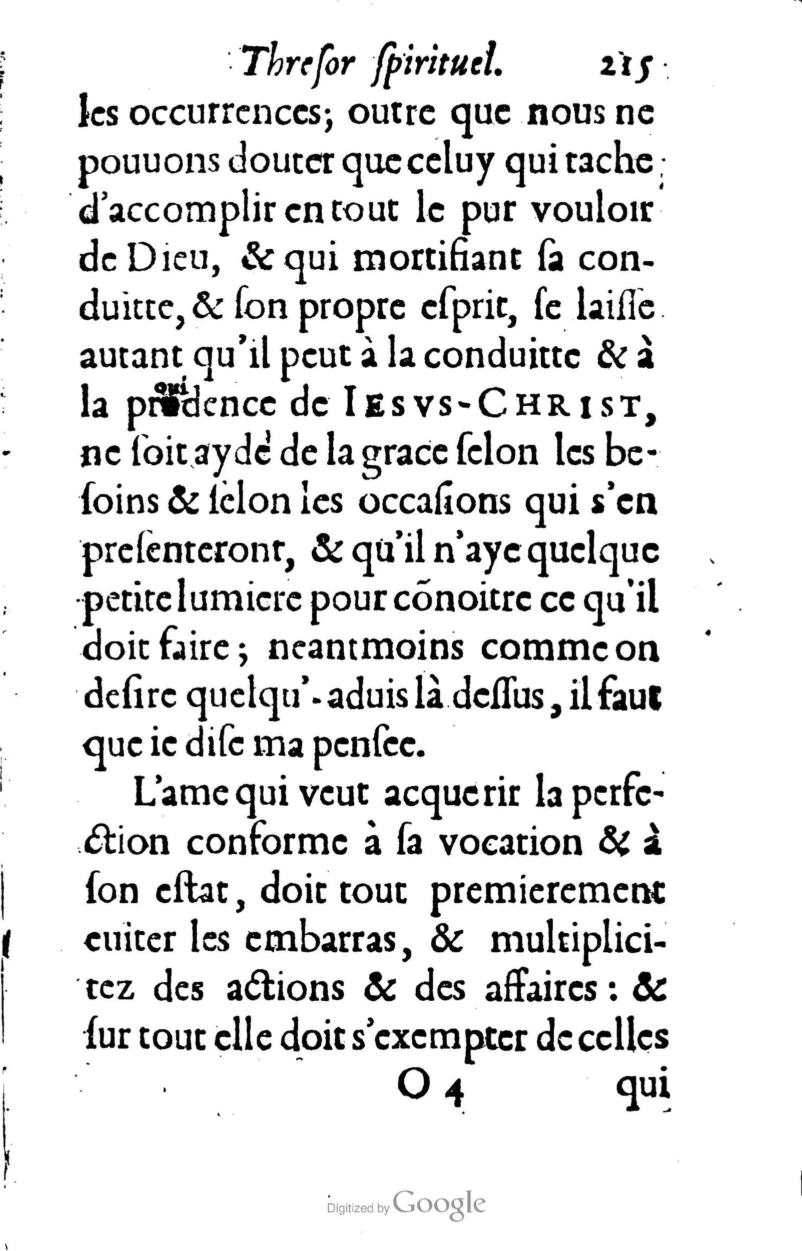 1633 - François Waudré - Trésor spirituel contenant les excellences du christianisme - BM Lyon